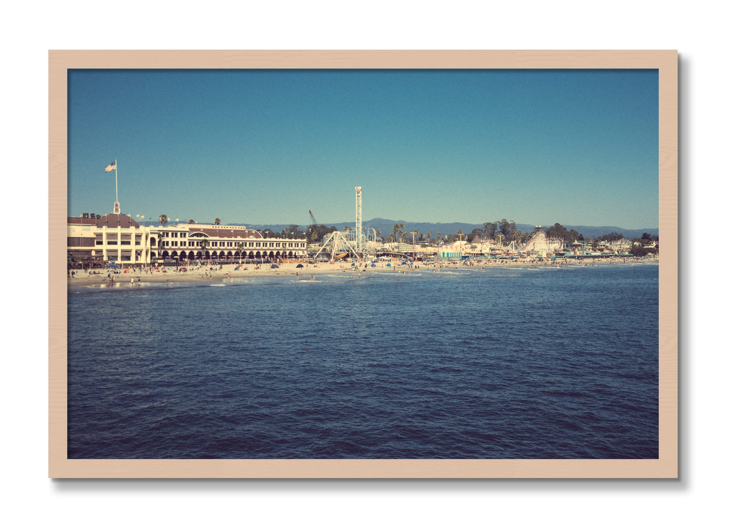 Framed photograph of Summertime In California by Dylan Ozanich, Maple frame, Full Bleed