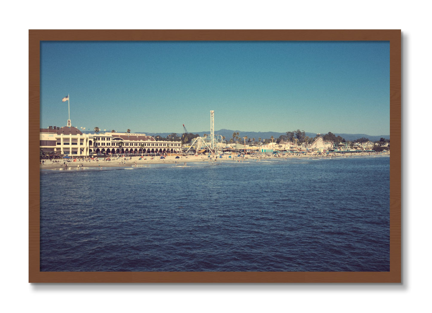 Framed photograph of Summertime In California by Dylan Ozanich, Walnut frame, Full Bleed
