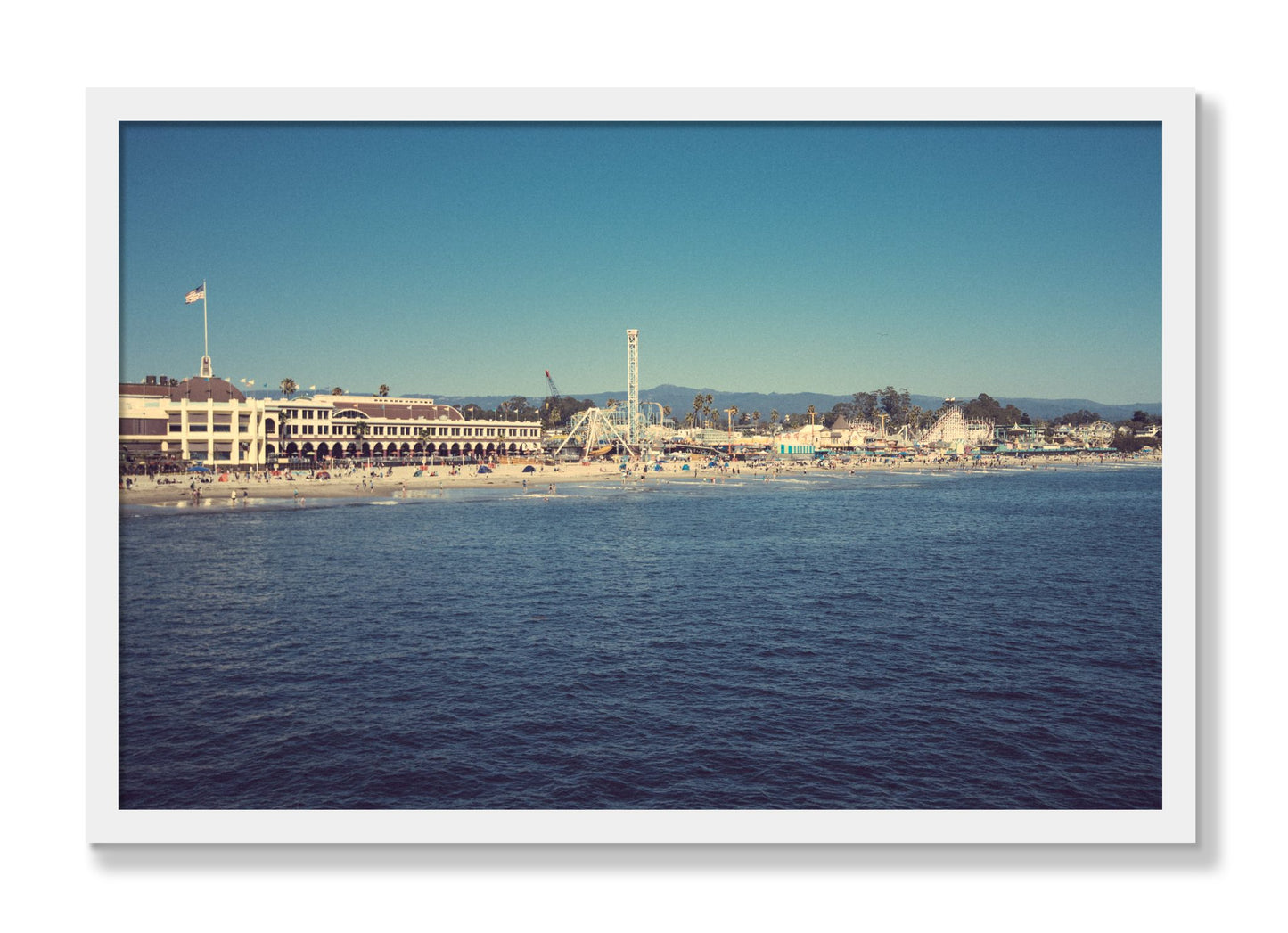 Framed photograph of Summertime In California by Dylan Ozanich, White frame, Full Bleed