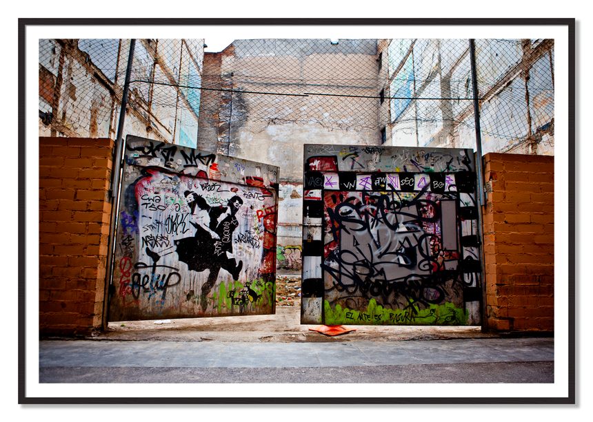 The Dance by Dylan Ozanich, 48×72 print with a White Border in a Black Walnut frame