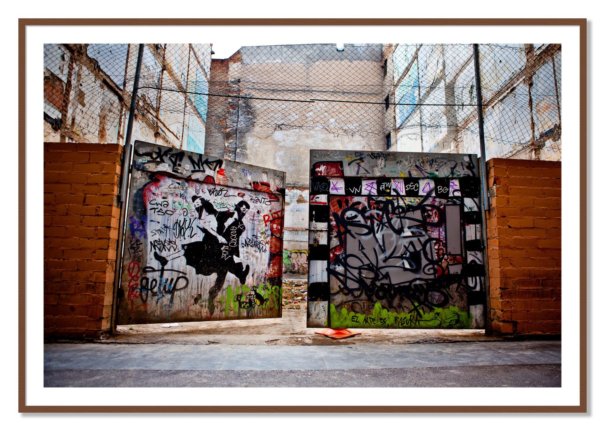 Framed photograph of The Dance by Dylan Ozanich, Walnut frame, Borders