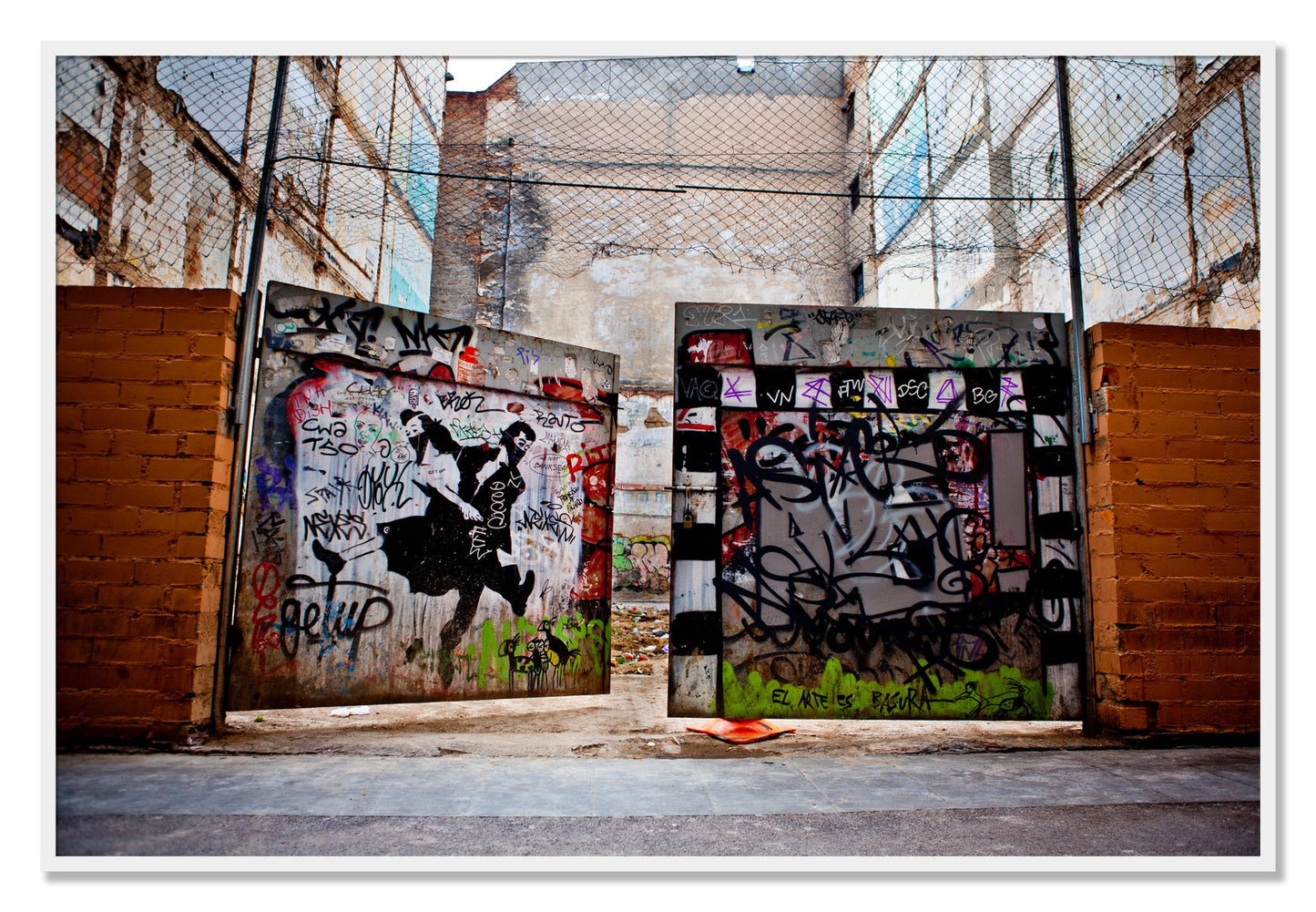 Framed photograph of The Dance by Dylan Ozanich, White frame, Full Bleed