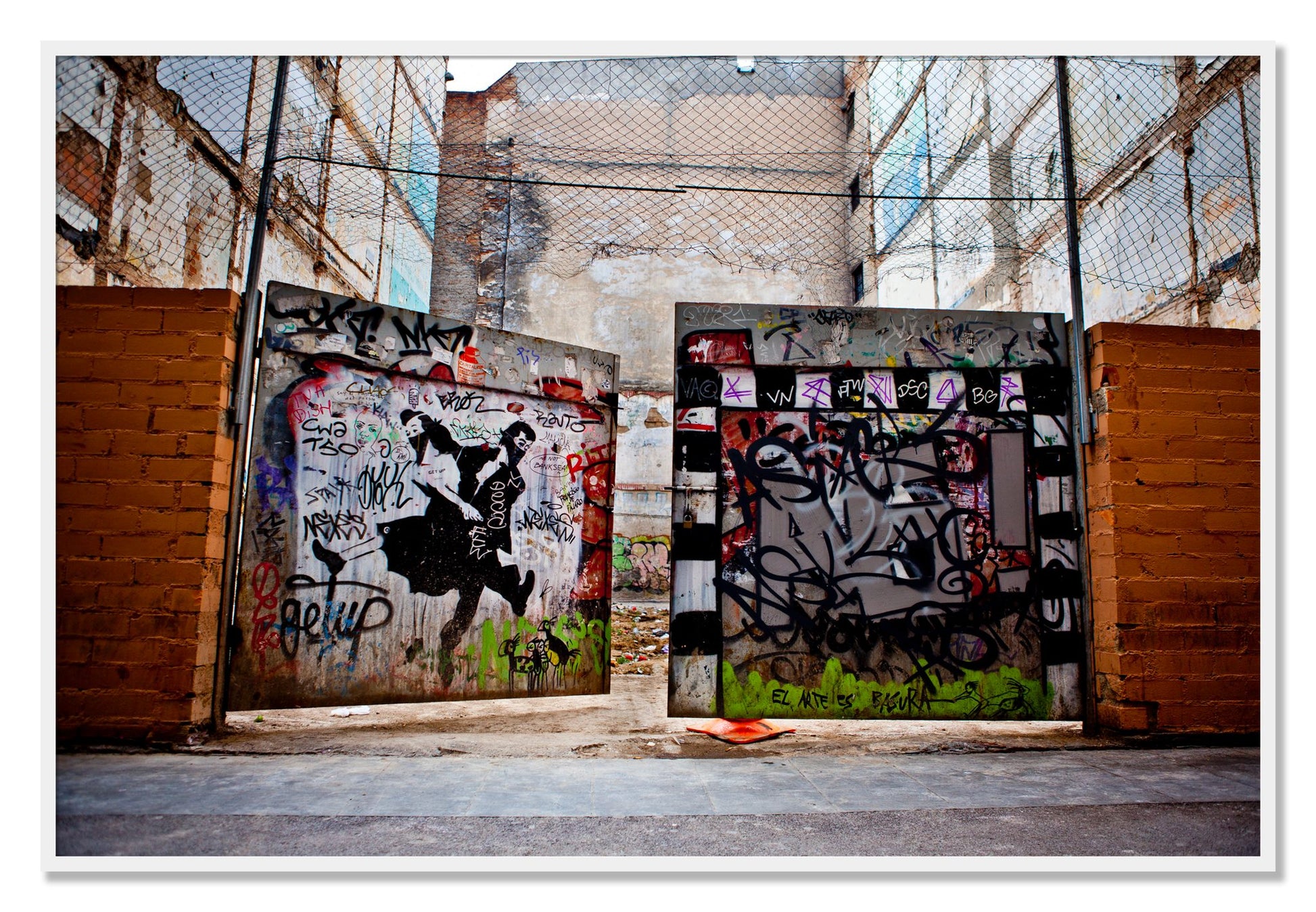 Framed photograph of The Dance by Dylan Ozanich, White frame, Full Bleed