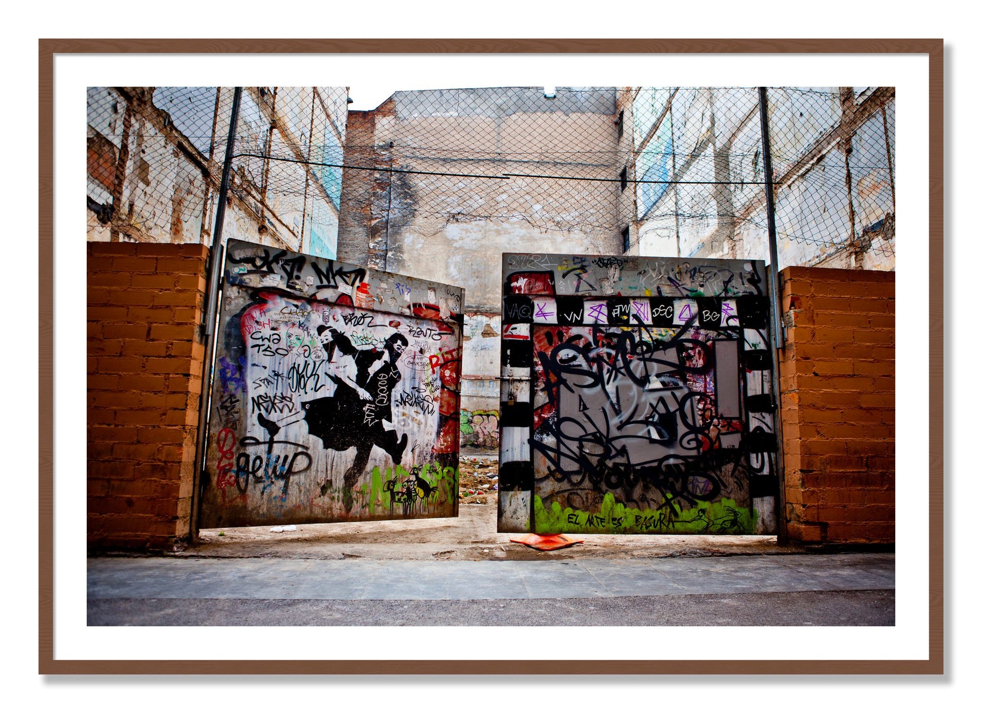 Framed photograph of The Dance by Dylan Ozanich, Walnut frame, Borders