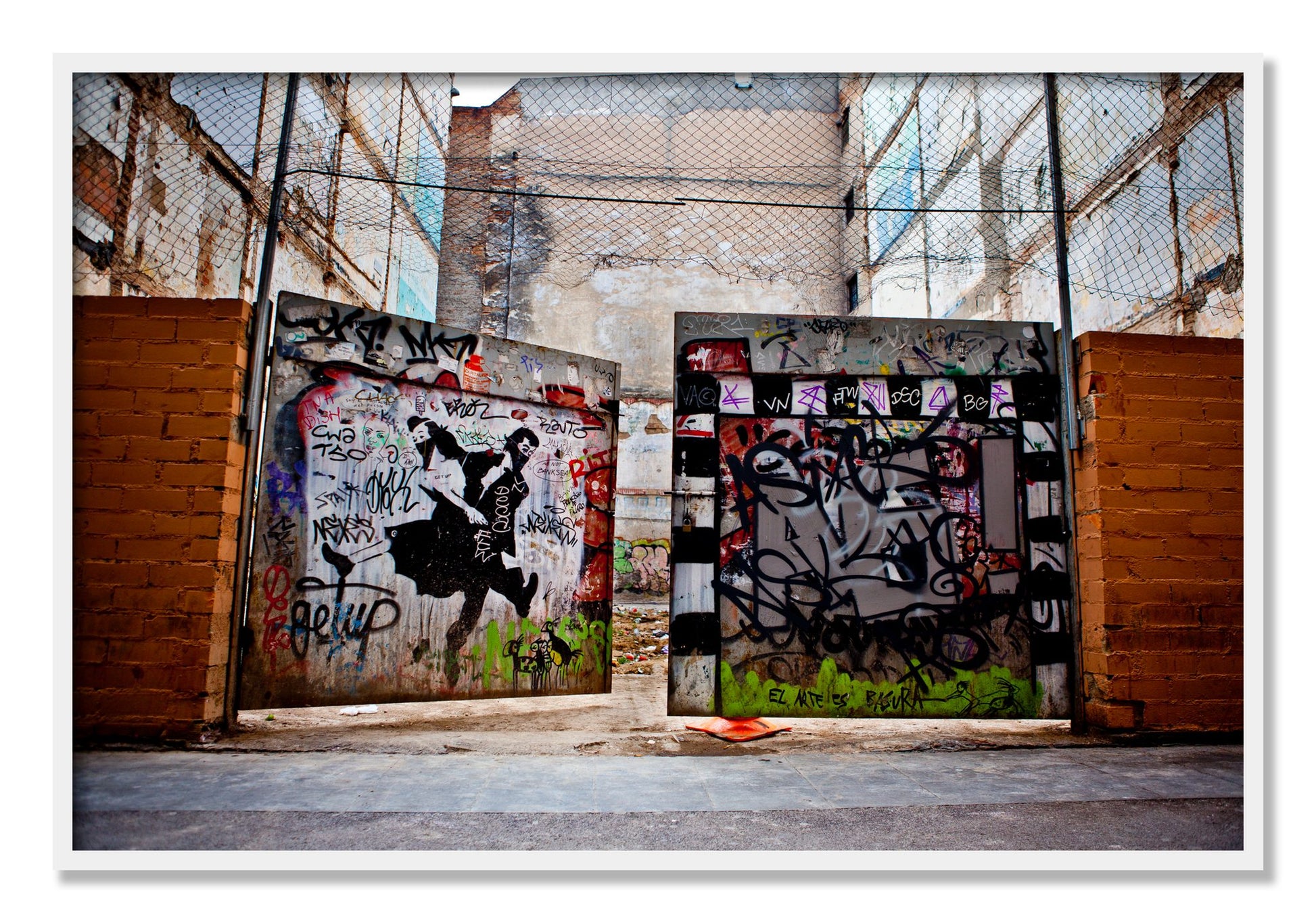 Framed photograph of The Dance by Dylan Ozanich, White frame, Full Bleed