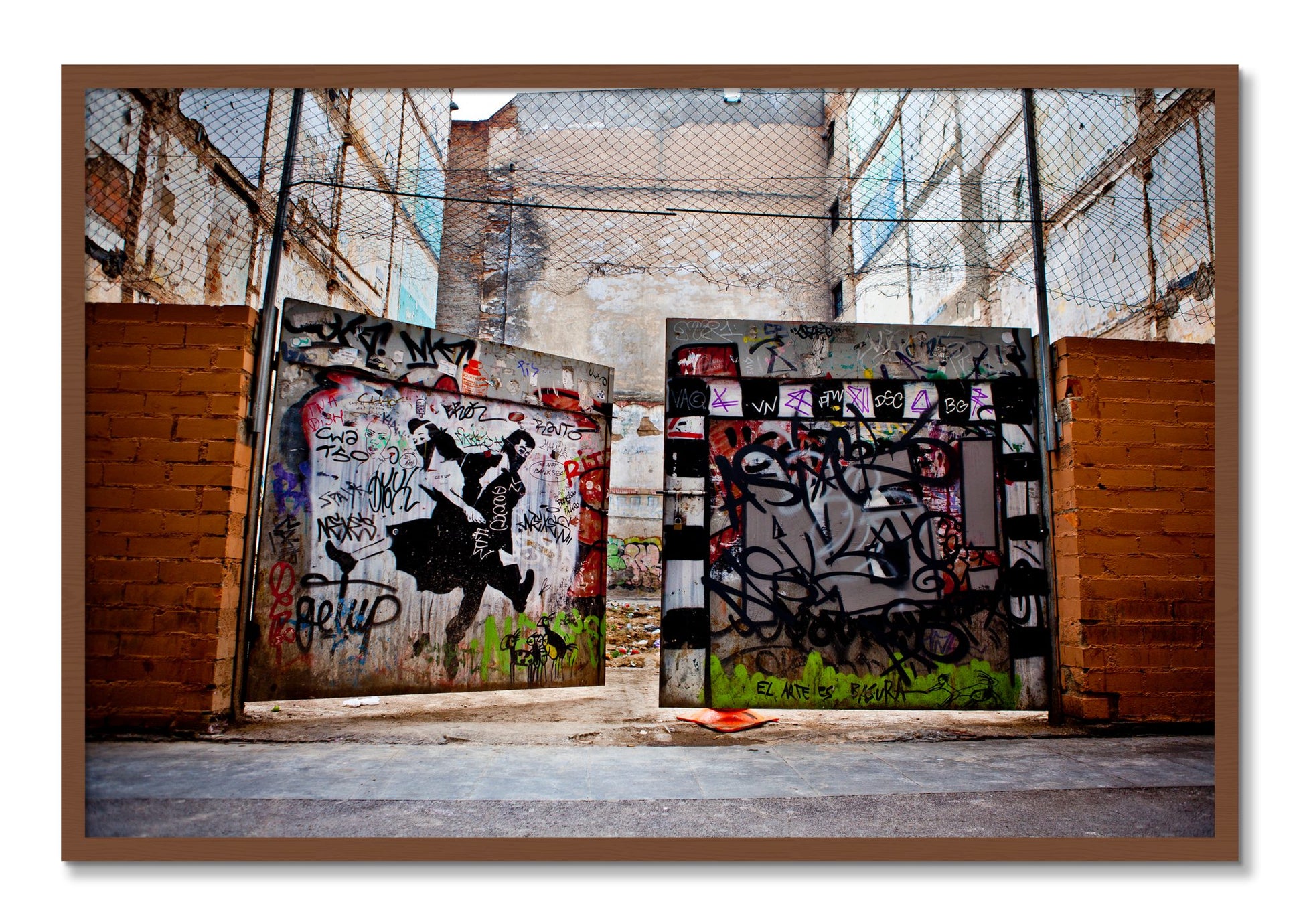Framed photograph of The Dance by Dylan Ozanich, Walnut frame, Full Bleed