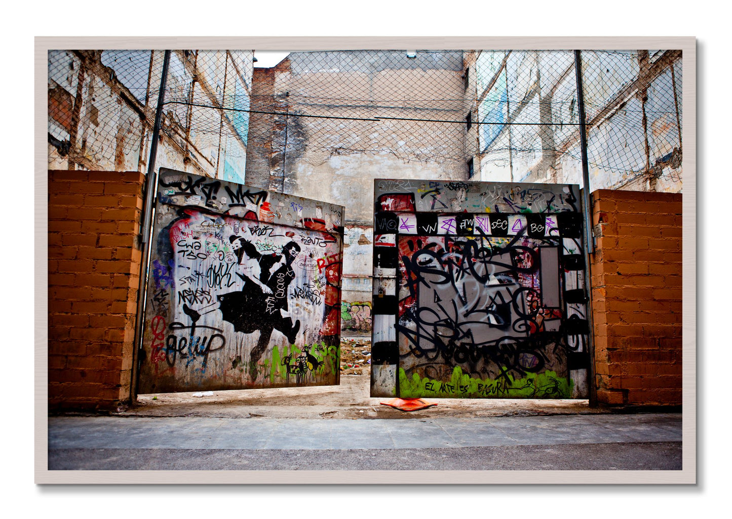 Framed photograph of The Dance by Dylan Ozanich, White Maple frame, Full Bleed