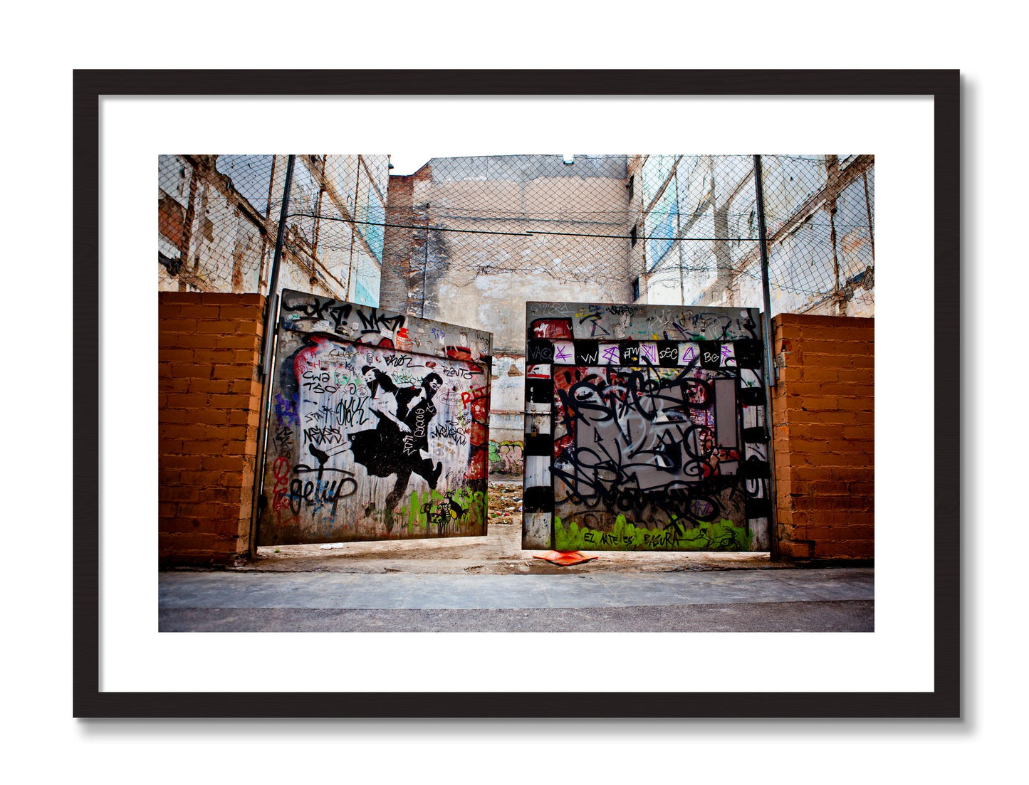 Framed photograph of The Dance by Dylan Ozanich, Black Walnut frame, Borders