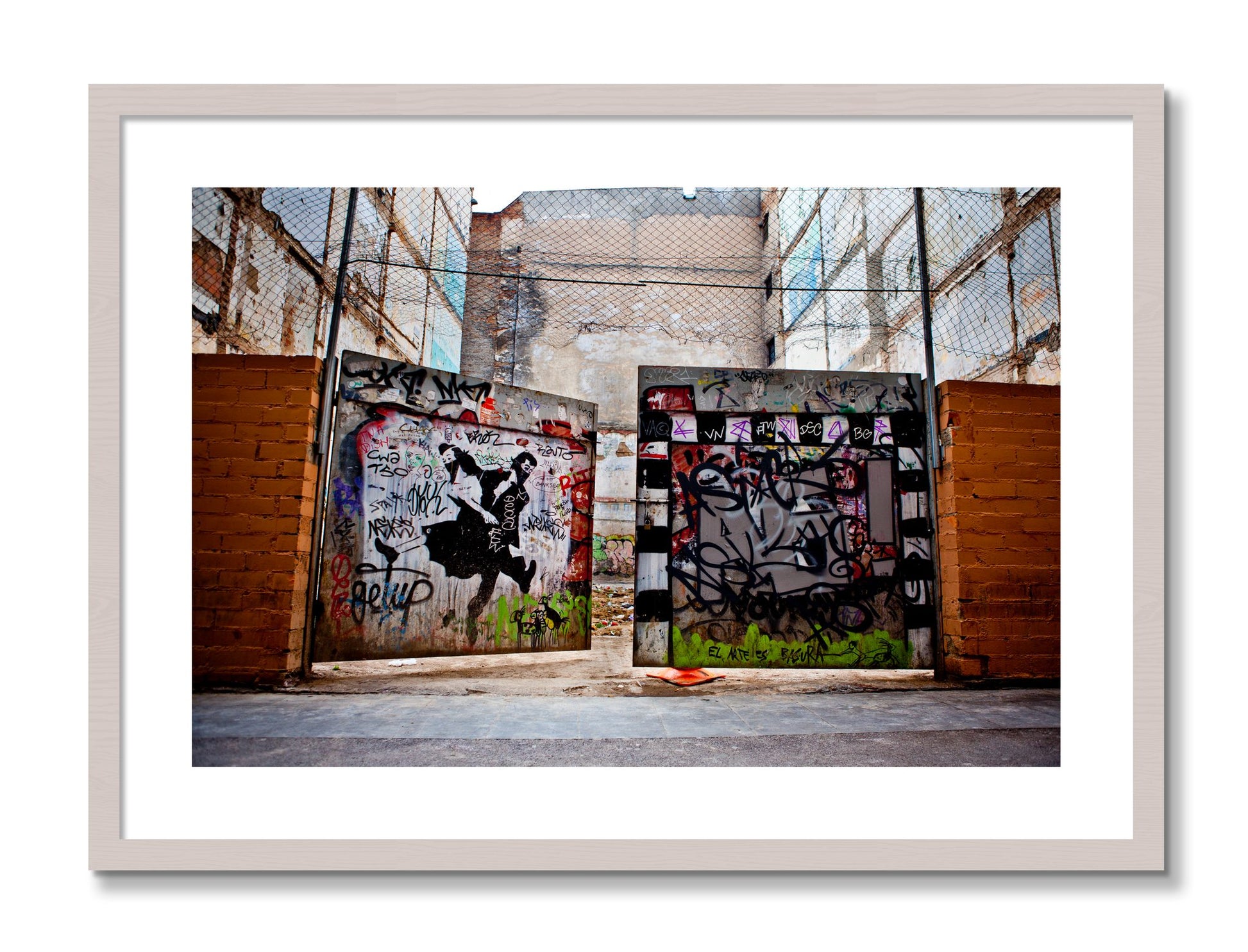 Framed photograph of The Dance by Dylan Ozanich, White Maple frame, Borders