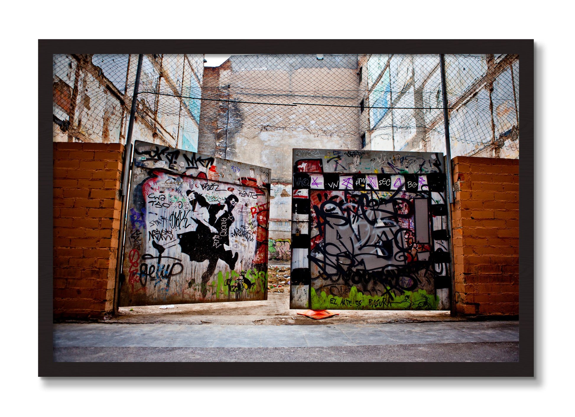 Framed photograph of The Dance by Dylan Ozanich, Black Walnut frame, Full Bleed