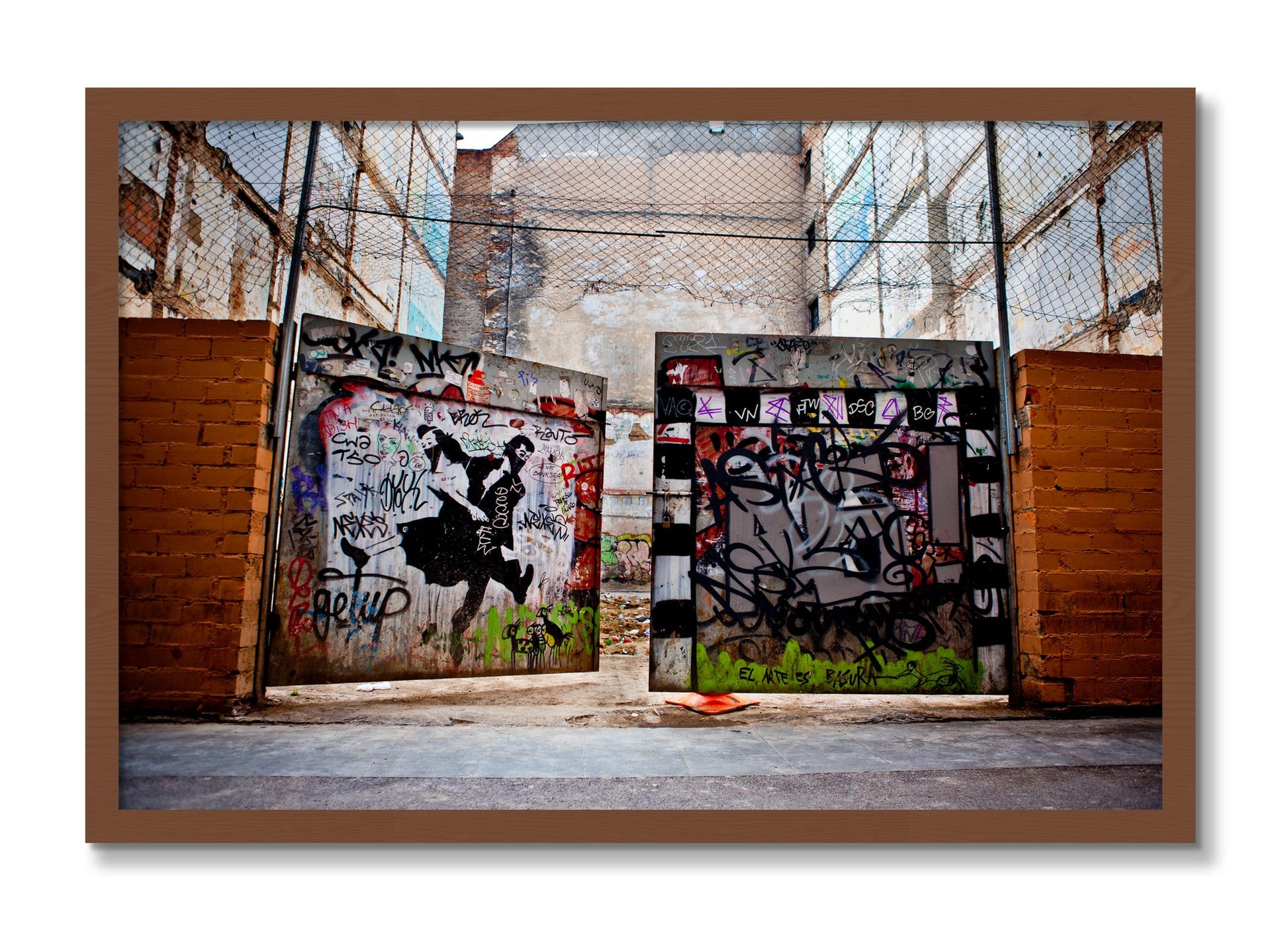 Framed photograph of The Dance by Dylan Ozanich, Walnut frame, Full Bleed