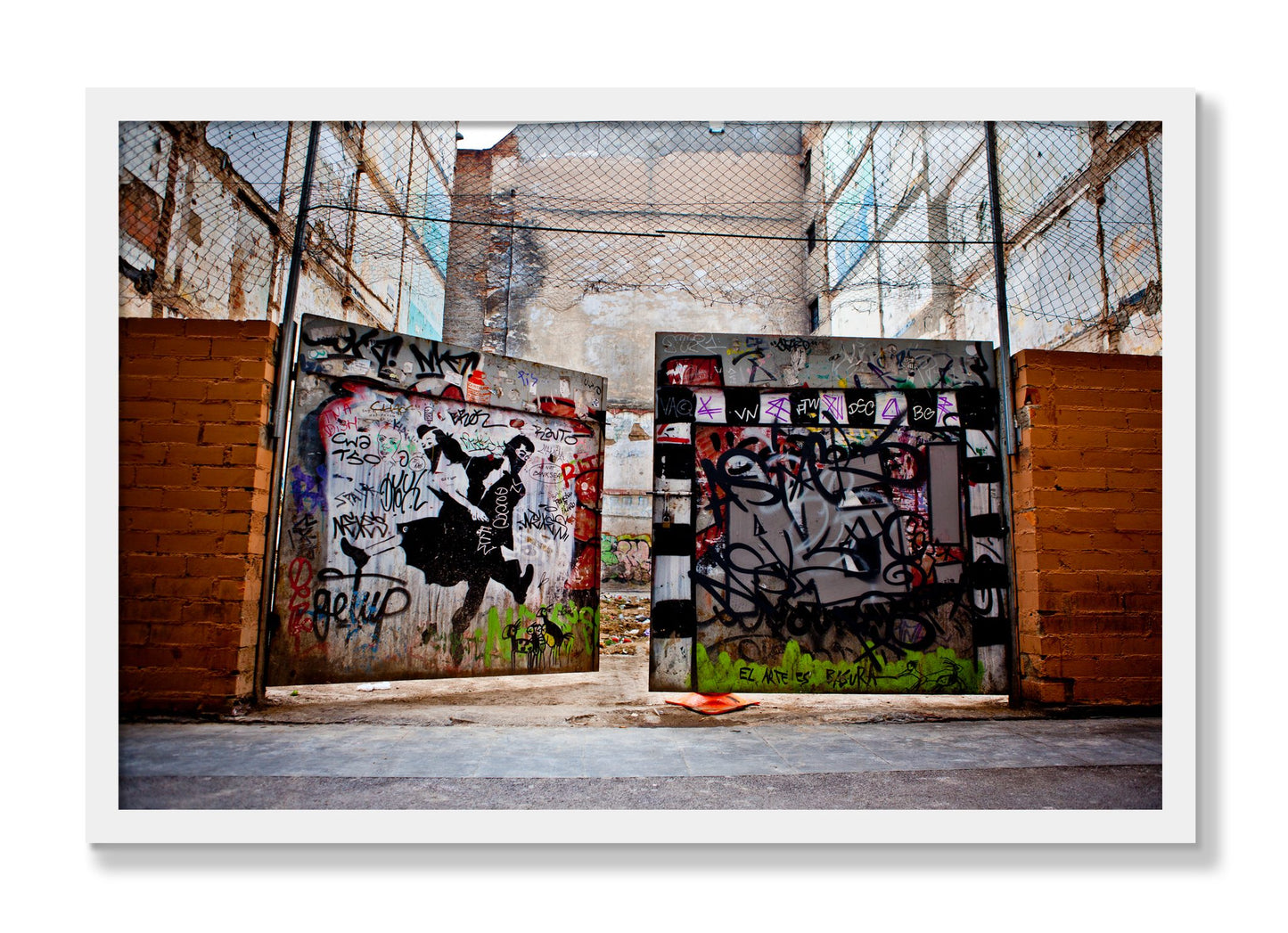 Framed photograph of The Dance by Dylan Ozanich, White frame, Full Bleed