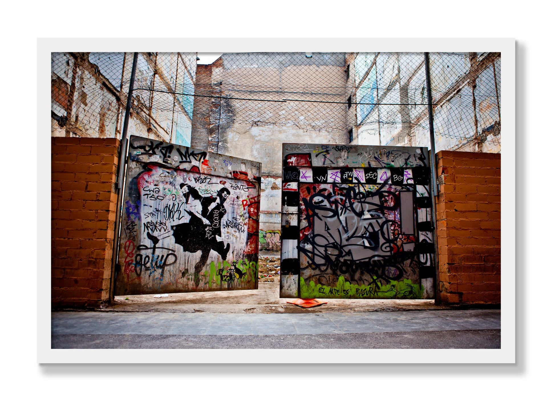 Framed photograph of The Dance by Dylan Ozanich, White frame, Full Bleed