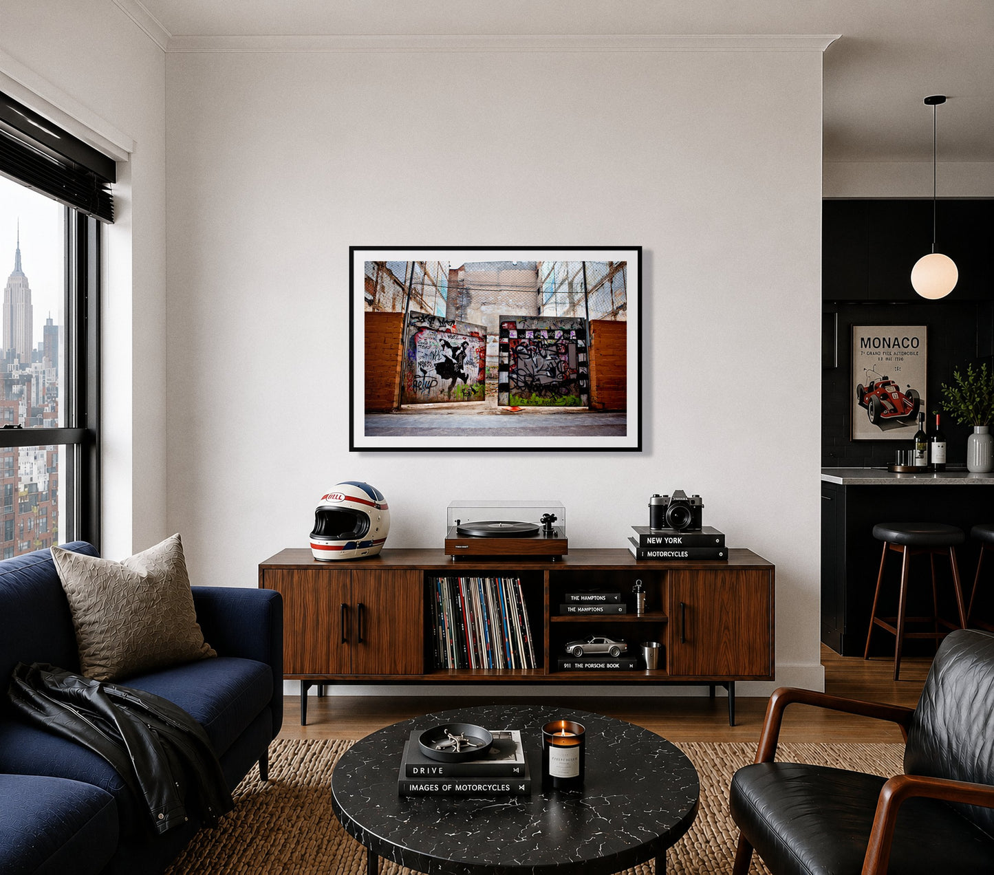 Framed photograph of The Dance by Dylan Ozanich displayed on a wall