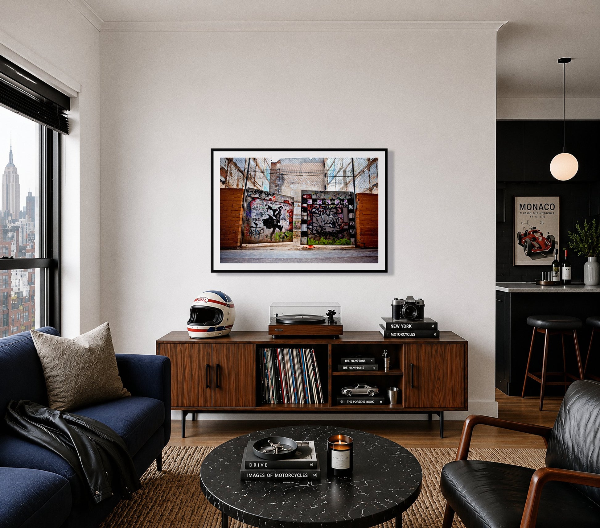 Framed photograph of The Dance by Dylan Ozanich displayed on a wall