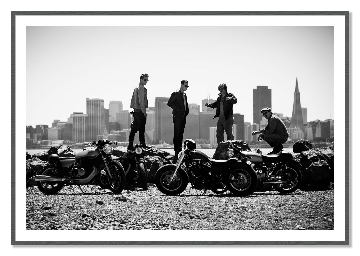 Framed photograph of The Love For Riding by Dylan Ozanich, Grey frame, Borders