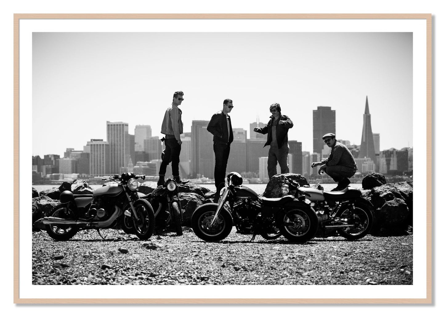 Framed photograph of The Love For Riding by Dylan Ozanich, Maple frame, Borders