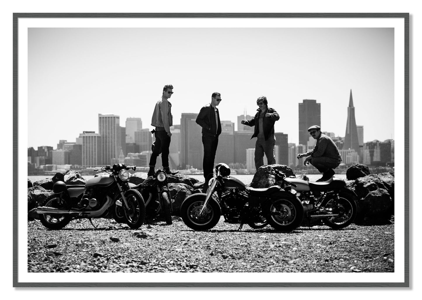 Framed photograph of The Love For Riding by Dylan Ozanich, Grey frame, Borders