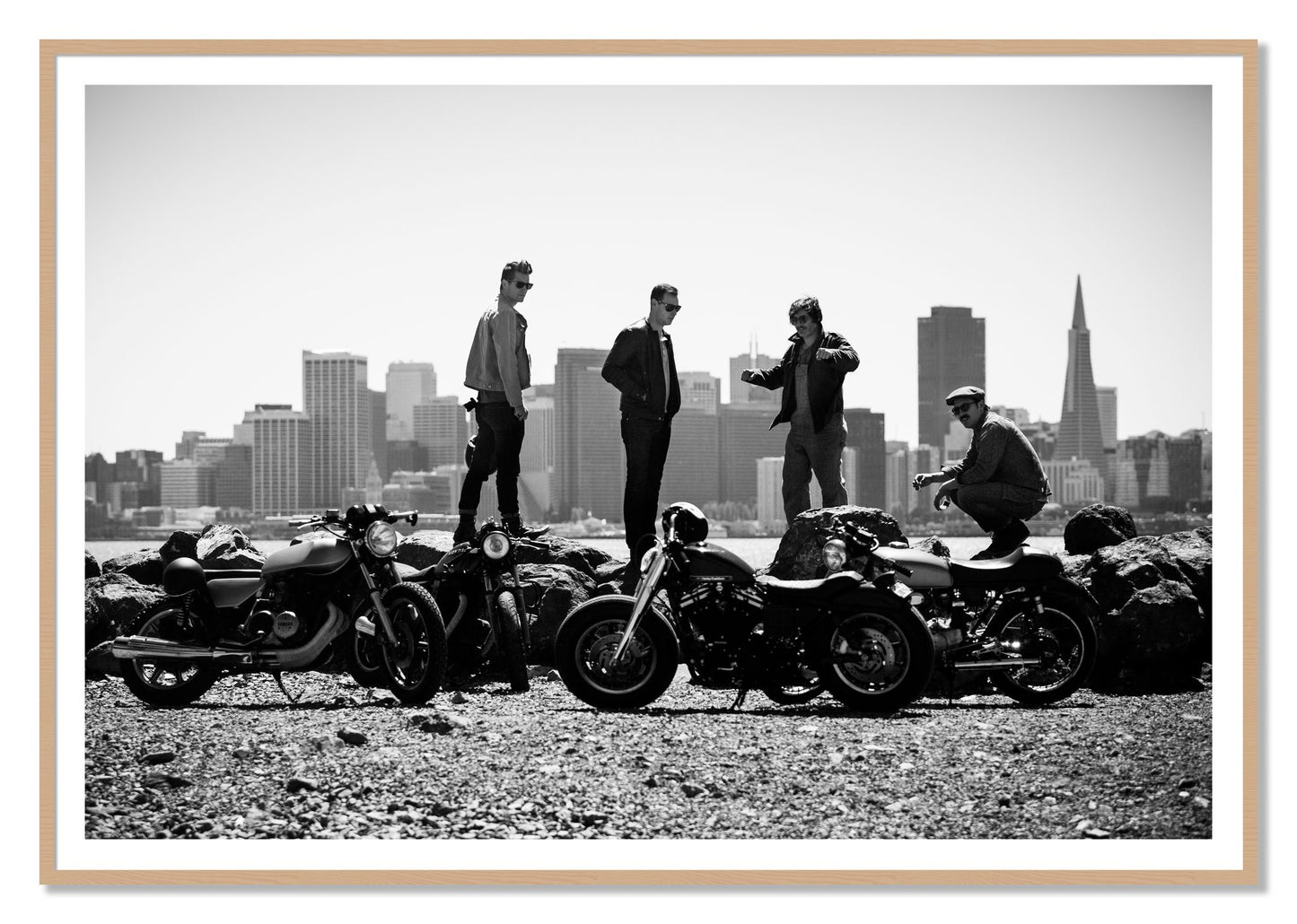 Framed photograph of The Love For Riding by Dylan Ozanich, Oak frame, Borders
