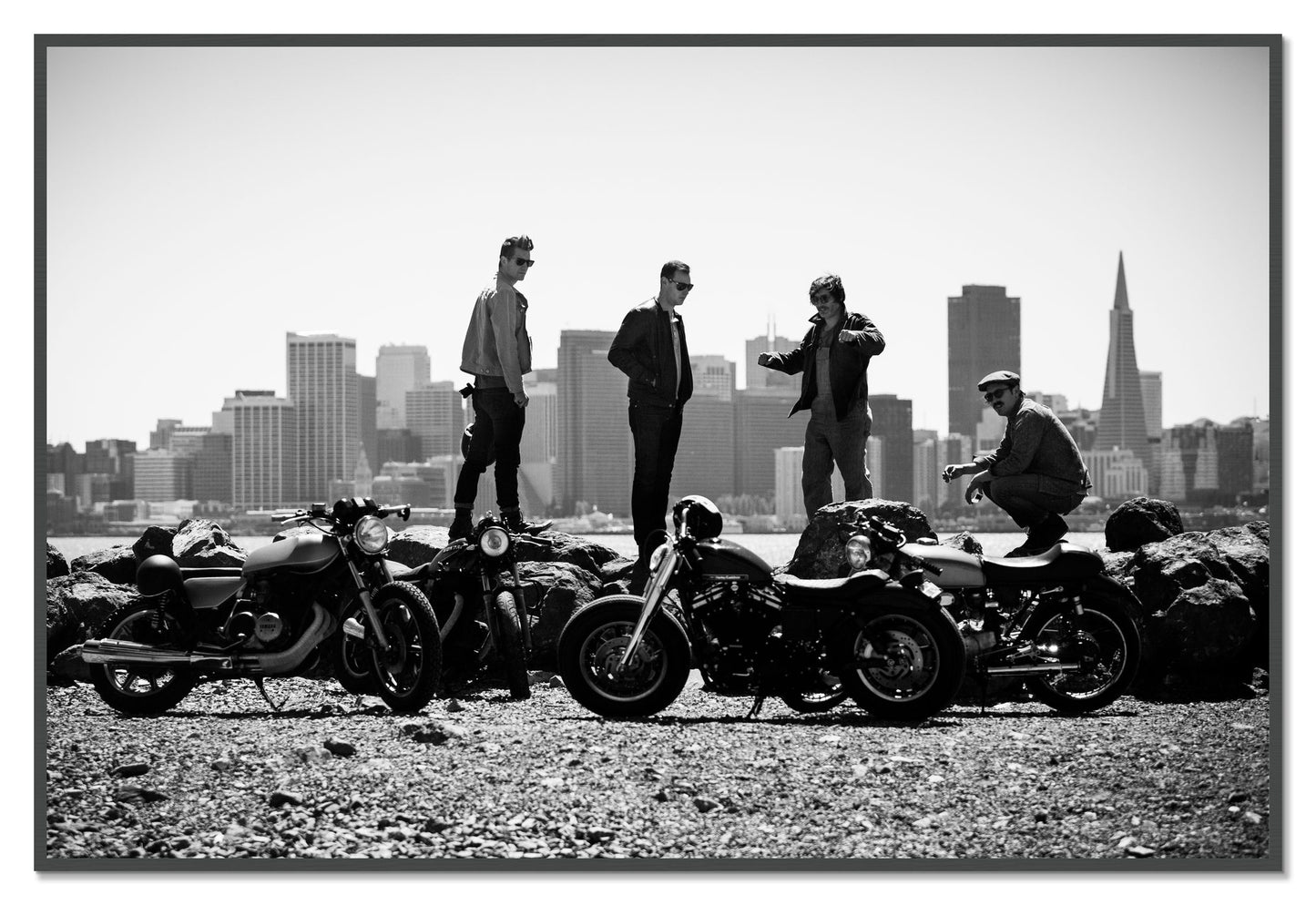 Framed photograph of The Love For Riding by Dylan Ozanich, Grey frame, Full Bleed