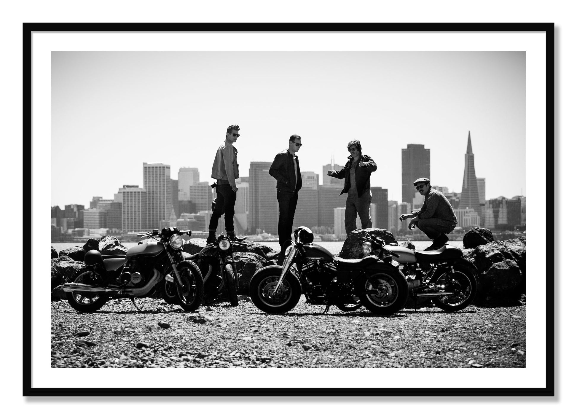 Framed photograph of The Love For Riding by Dylan Ozanich, Black frame, Borders