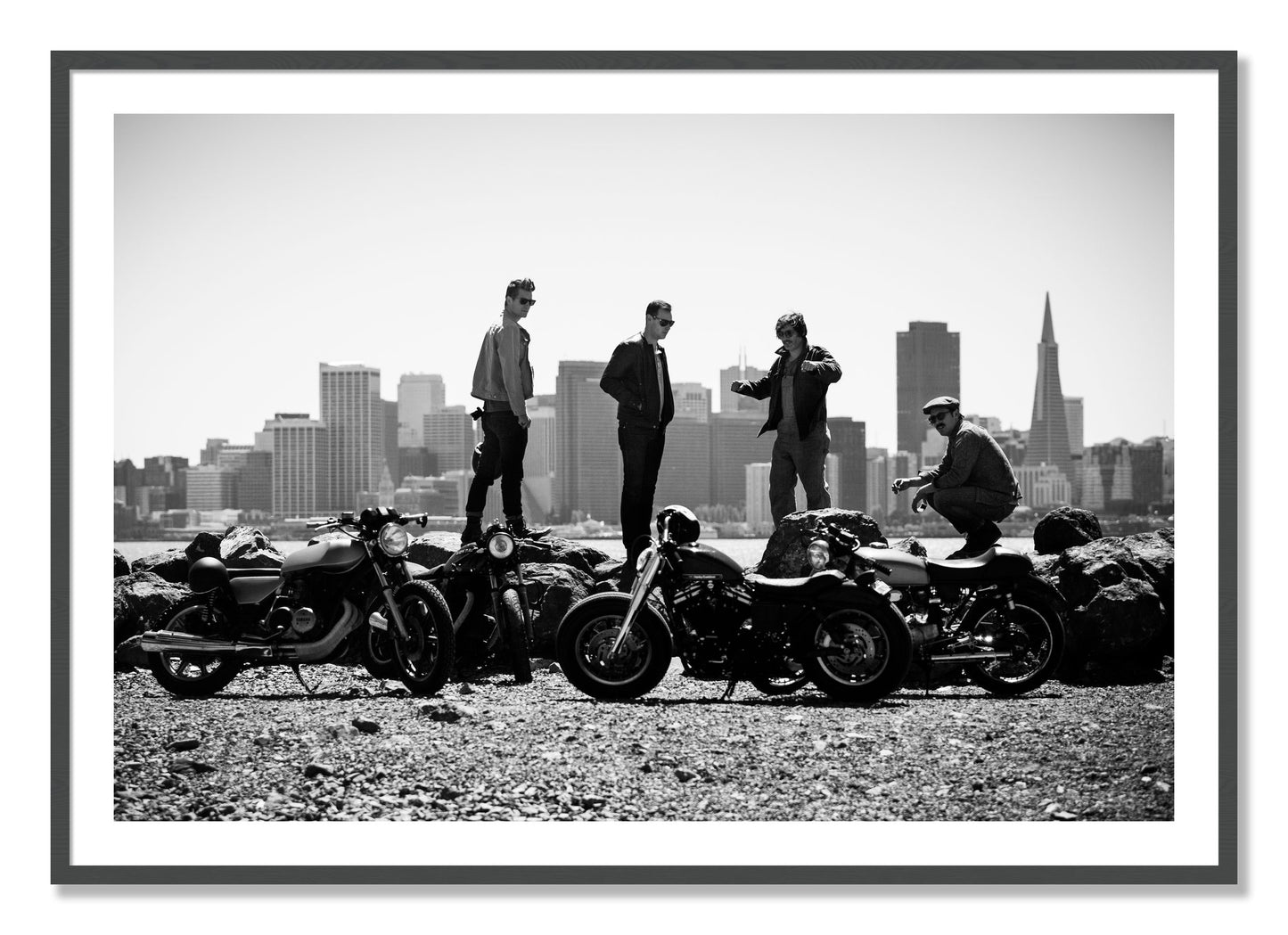 Framed photograph of The Love For Riding by Dylan Ozanich, Grey frame, Borders