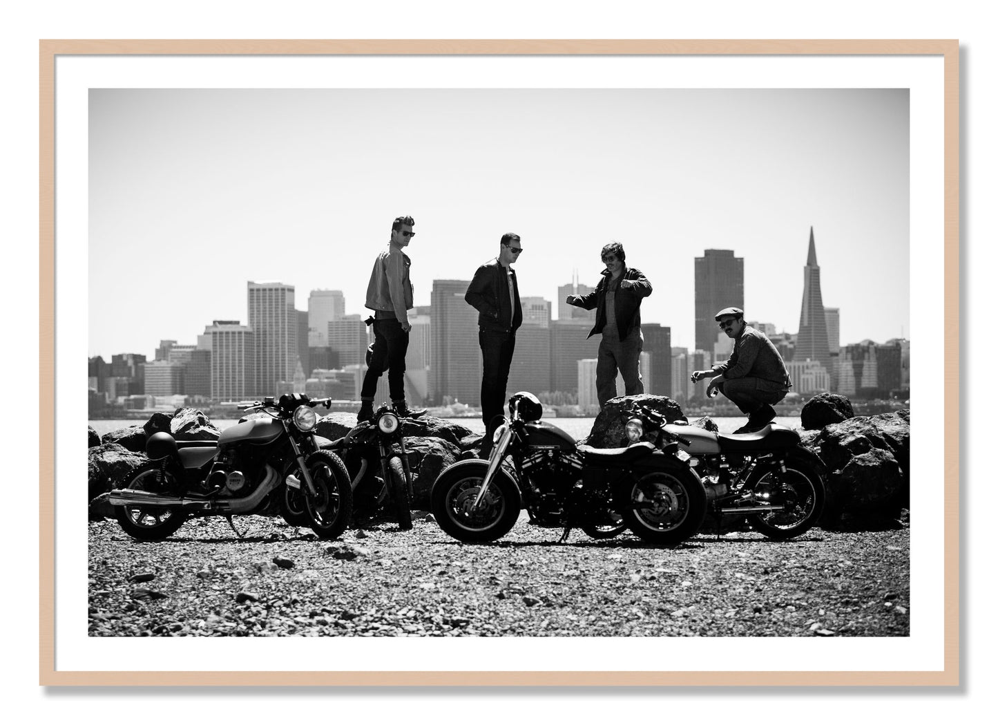 Framed photograph of The Love For Riding by Dylan Ozanich, Maple frame, Borders