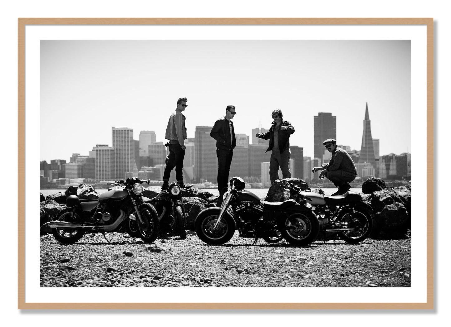 Framed photograph of The Love For Riding by Dylan Ozanich, Oak frame, Borders
