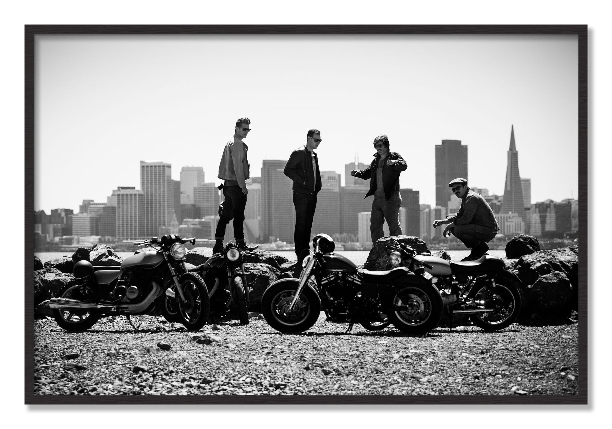 Framed photograph of The Love For Riding by Dylan Ozanich, Black Walnut frame, Full Bleed
