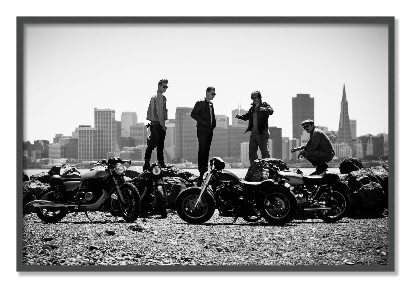 Framed photograph of The Love For Riding by Dylan Ozanich, Grey frame, Full Bleed