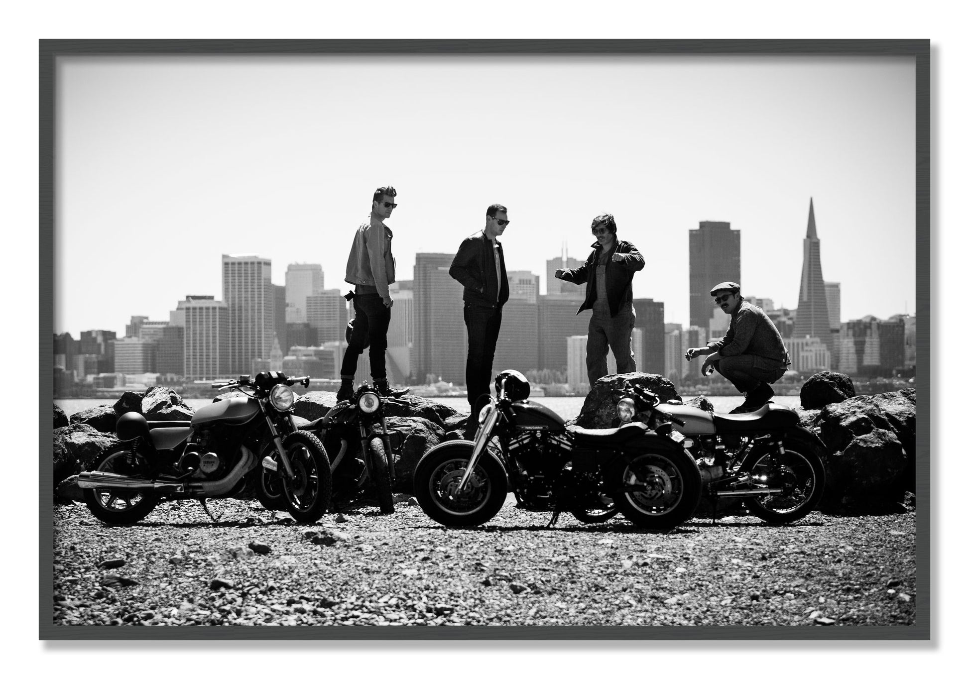 Framed photograph of The Love For Riding by Dylan Ozanich, Grey frame, Full Bleed