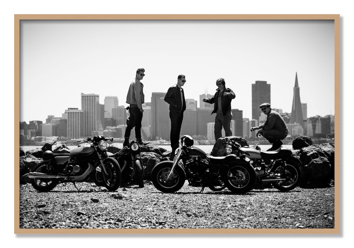 Framed photograph of The Love For Riding by Dylan Ozanich, Oak frame, Full Bleed
