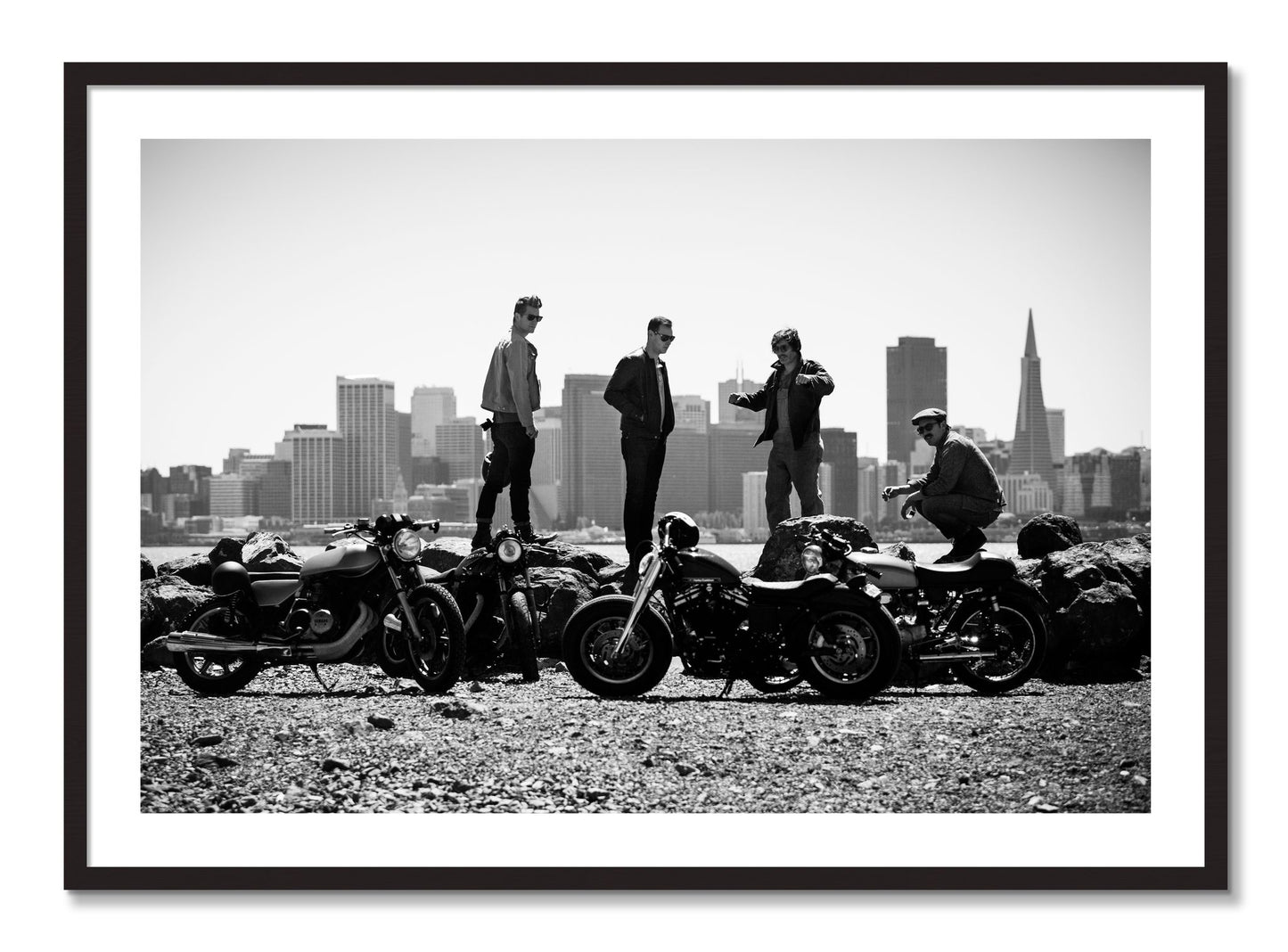 Framed photograph of The Love For Riding by Dylan Ozanich, Black Walnut frame, Borders