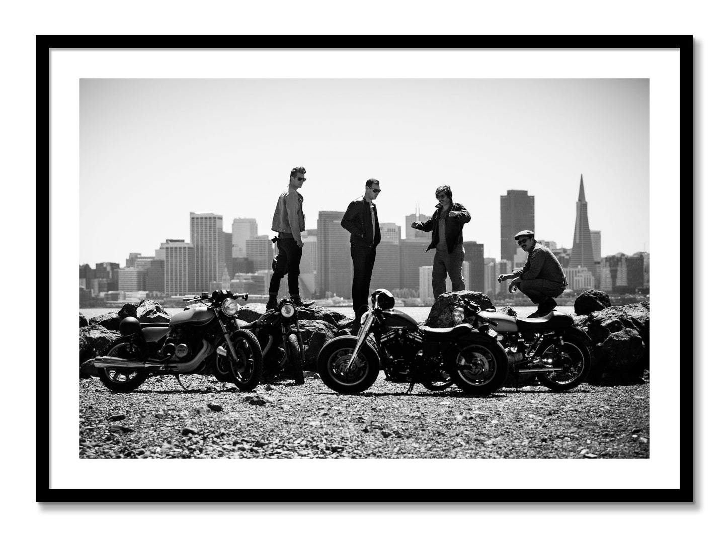 Framed photograph of The Love For Riding by Dylan Ozanich, Black frame, Borders