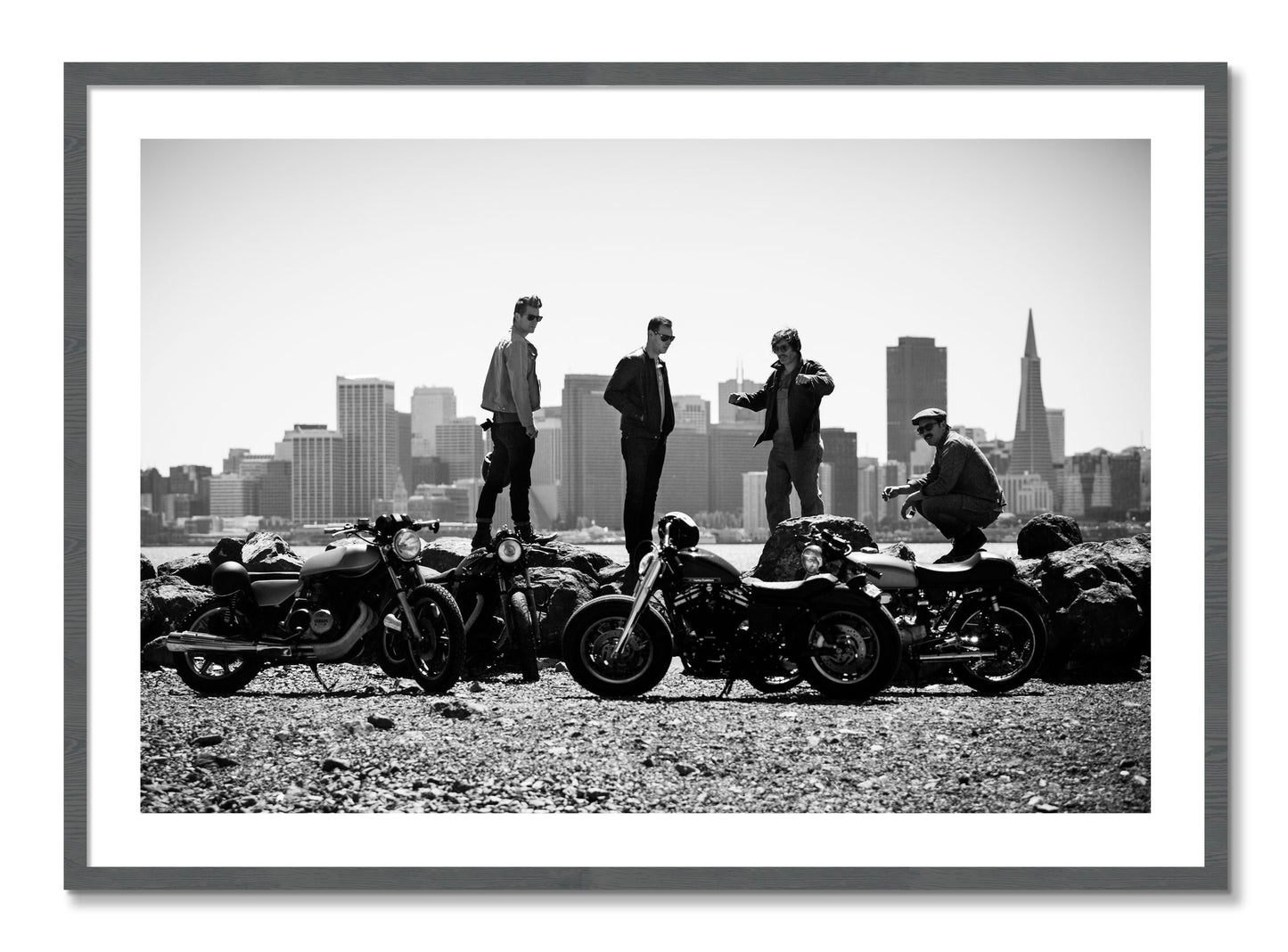 Framed photograph of The Love For Riding by Dylan Ozanich, Grey frame, Borders