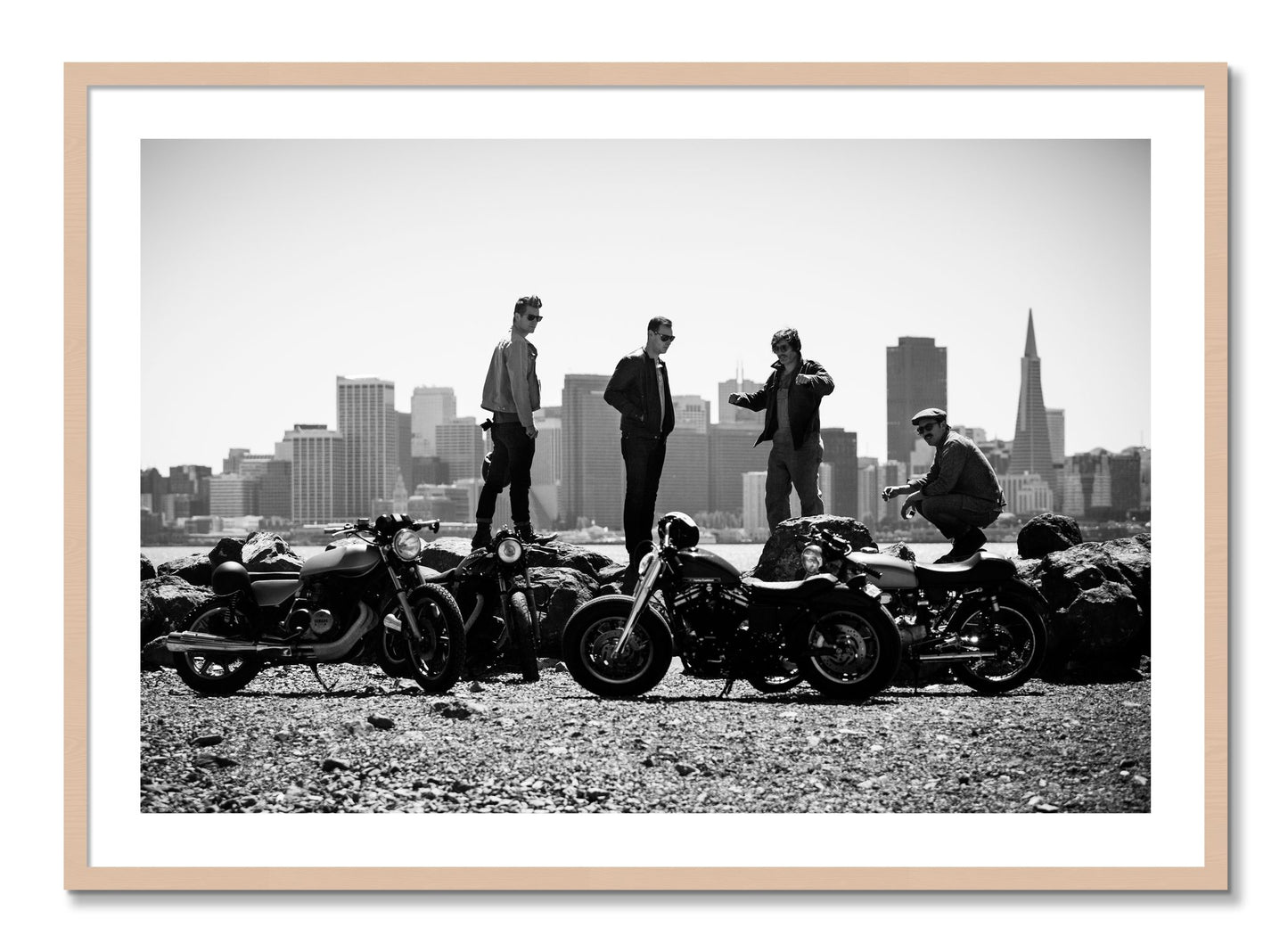 Framed photograph of The Love For Riding by Dylan Ozanich, Maple frame, Borders