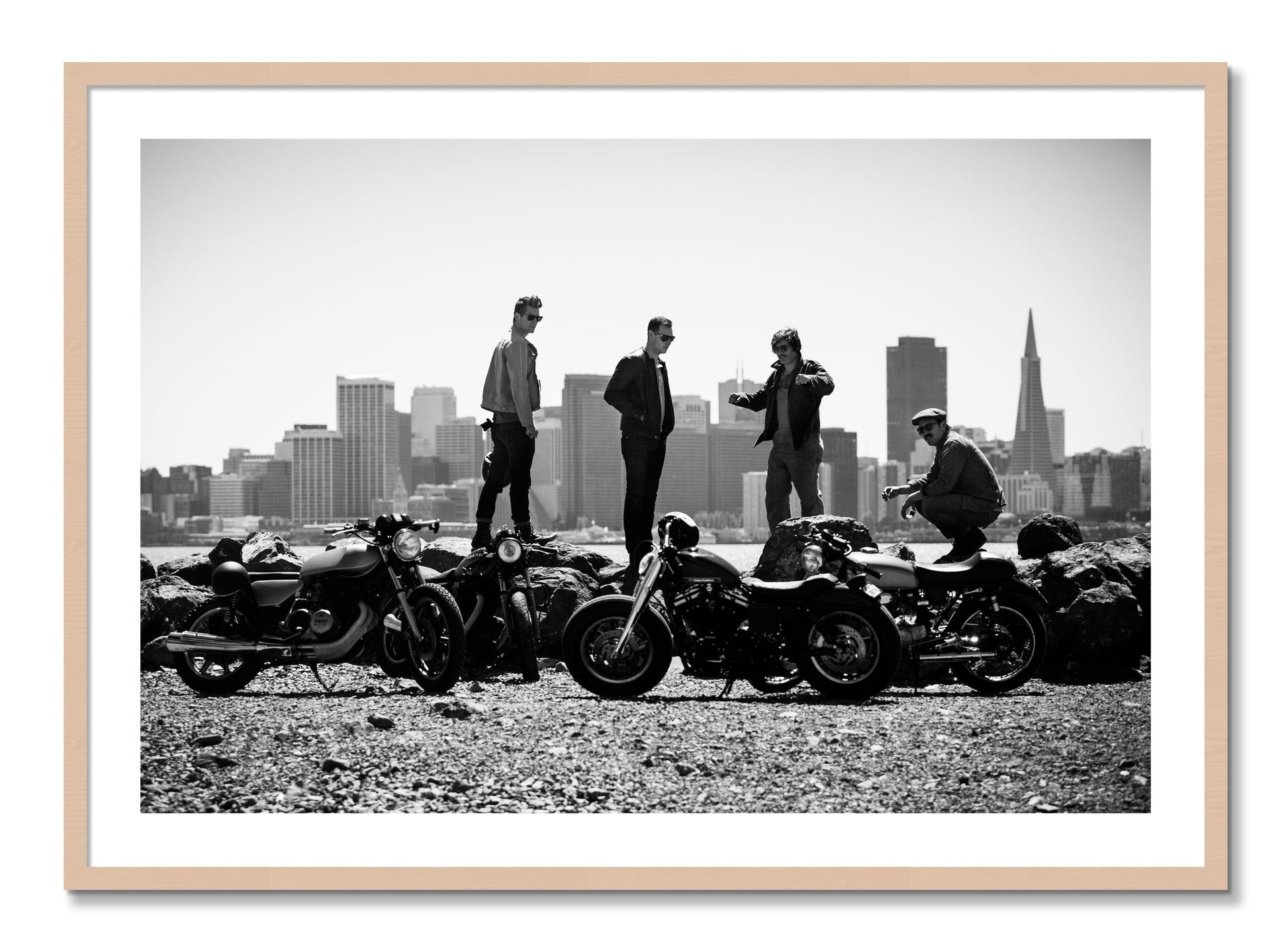 Framed photograph of The Love For Riding by Dylan Ozanich, Maple frame, Borders