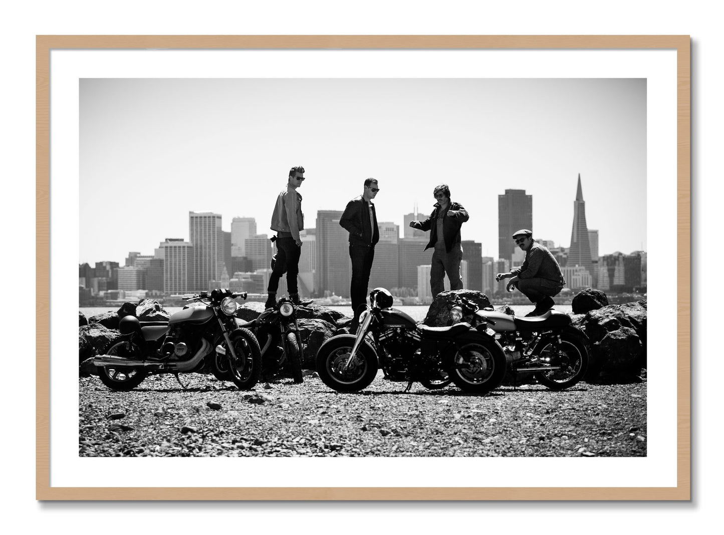 Framed photograph of The Love For Riding by Dylan Ozanich, Oak frame, Borders