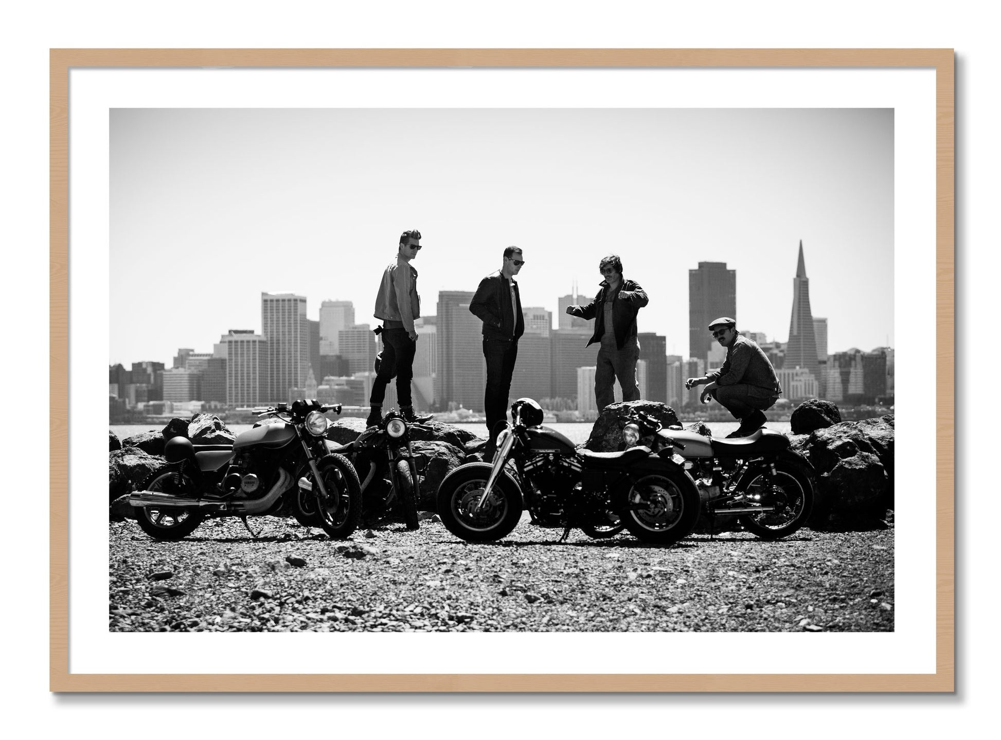 Framed photograph of The Love For Riding by Dylan Ozanich, Oak frame, Borders