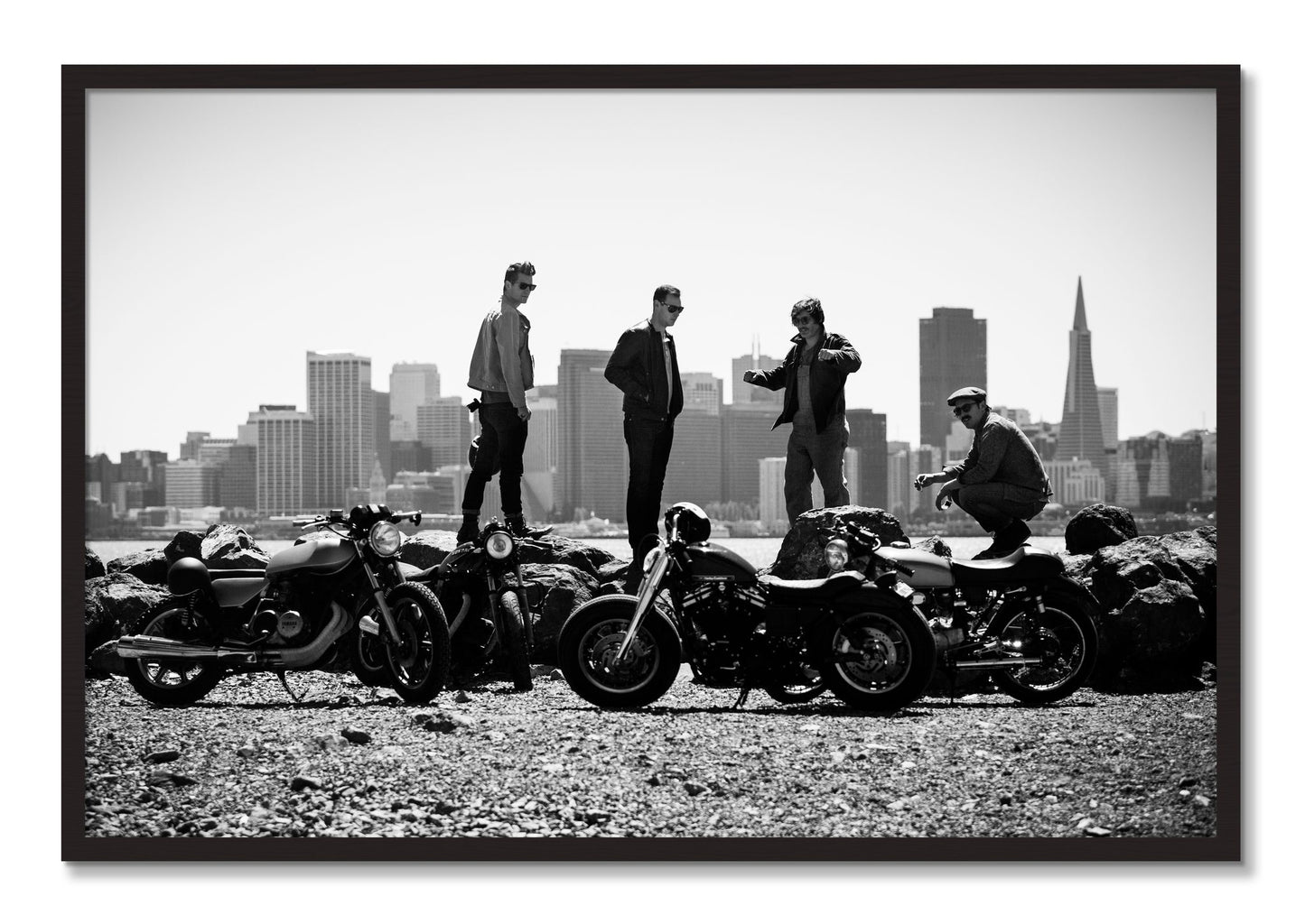 Framed photograph of The Love For Riding by Dylan Ozanich, Black Walnut frame, Full Bleed
