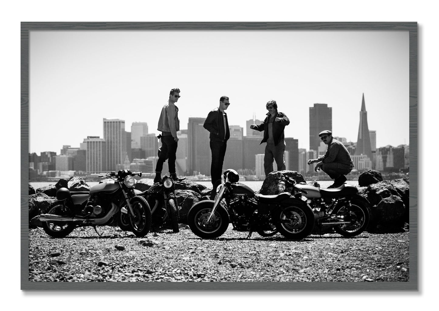 Framed photograph of The Love For Riding by Dylan Ozanich, Grey frame, Full Bleed