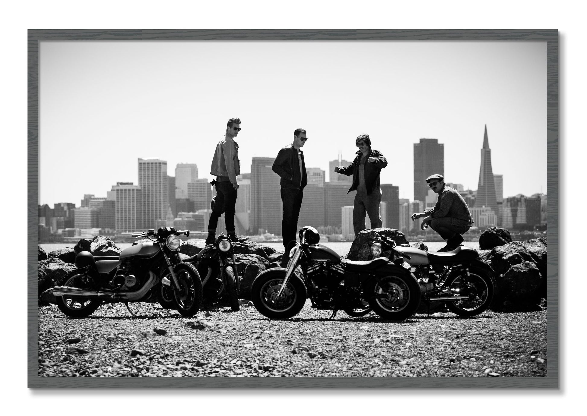 Framed photograph of The Love For Riding by Dylan Ozanich, Grey frame, Full Bleed