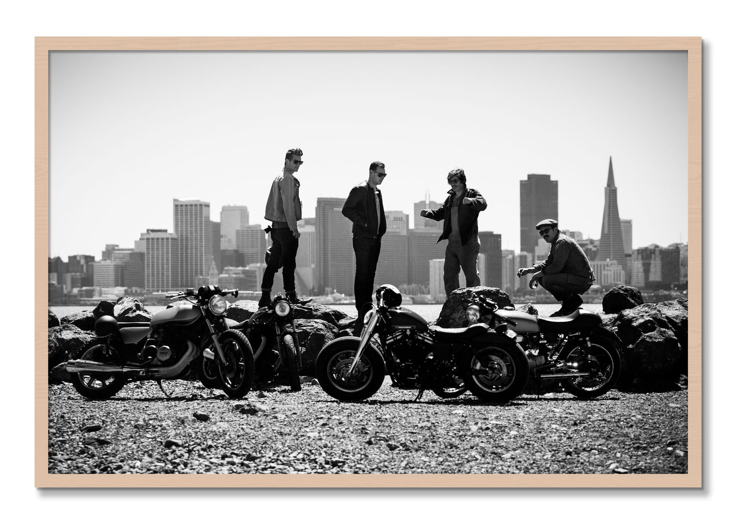 Framed photograph of The Love For Riding by Dylan Ozanich, Maple frame, Full Bleed