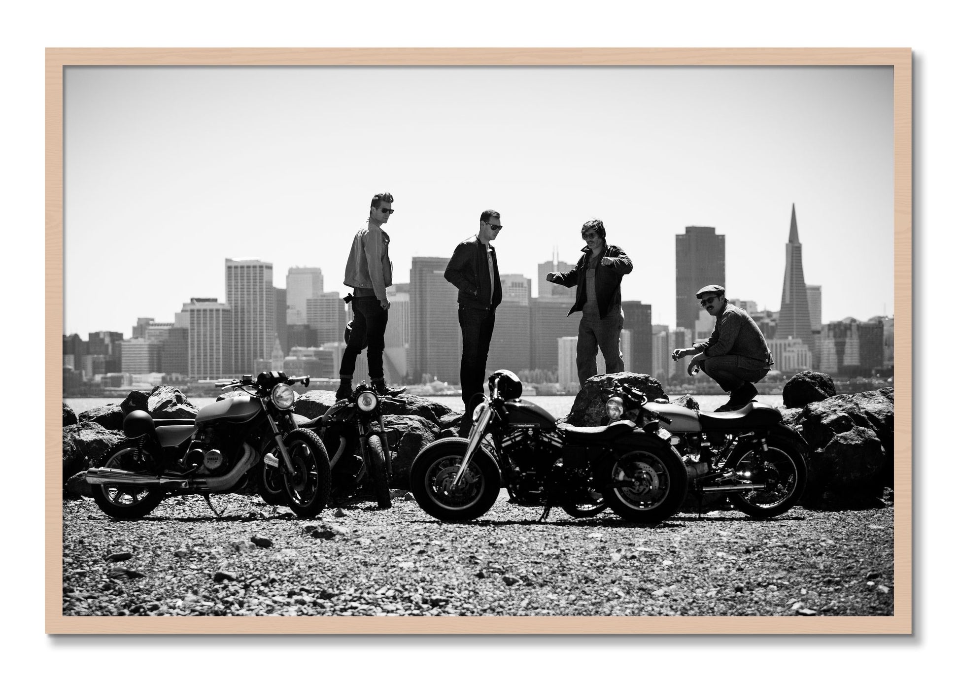 Framed photograph of The Love For Riding by Dylan Ozanich, Maple frame, Full Bleed