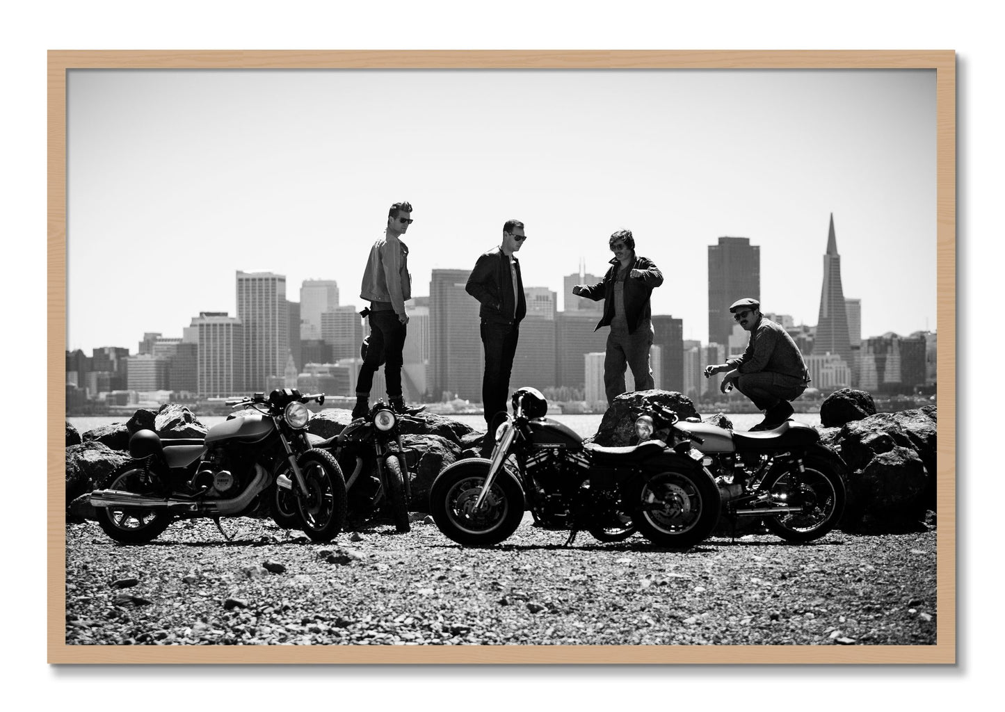 Framed photograph of The Love For Riding by Dylan Ozanich, Oak frame, Full Bleed
