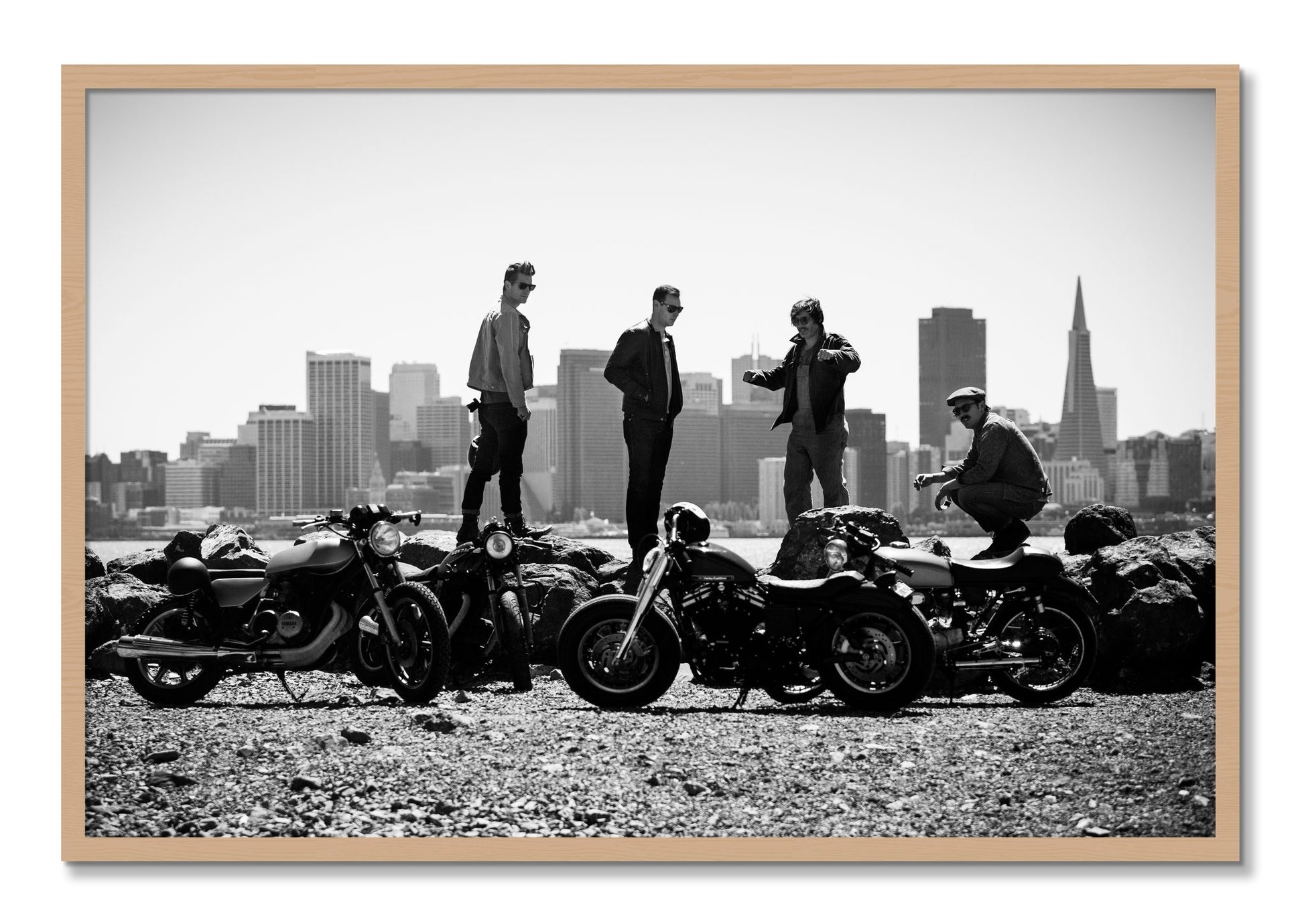 Framed photograph of The Love For Riding by Dylan Ozanich, Oak frame, Full Bleed