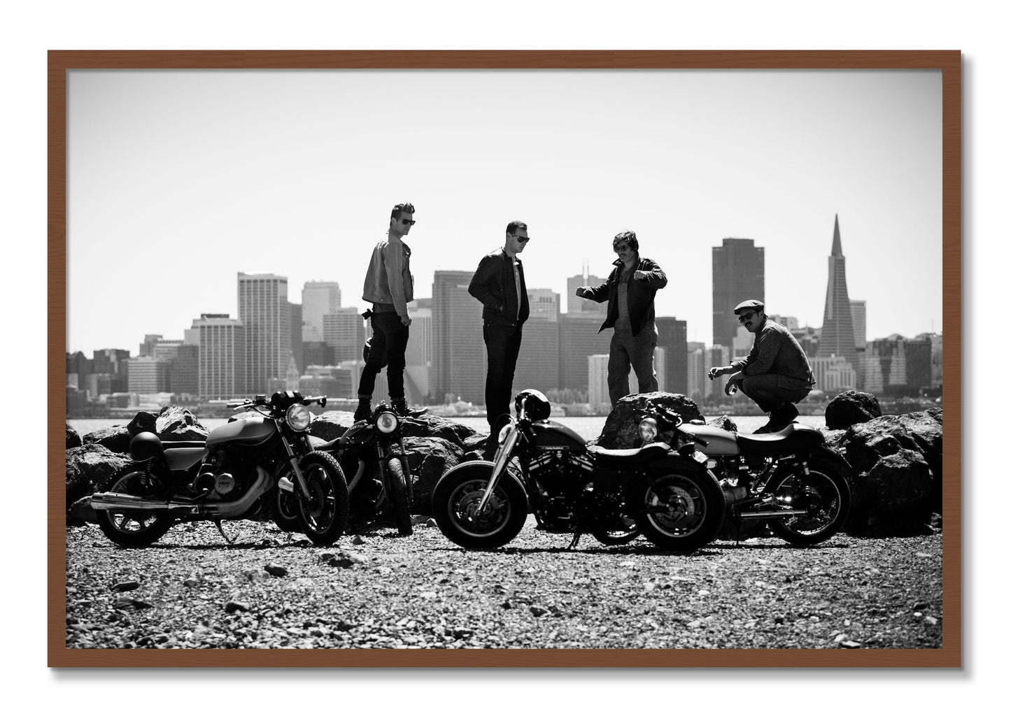 Framed photograph of The Love For Riding by Dylan Ozanich, Walnut frame, Full Bleed