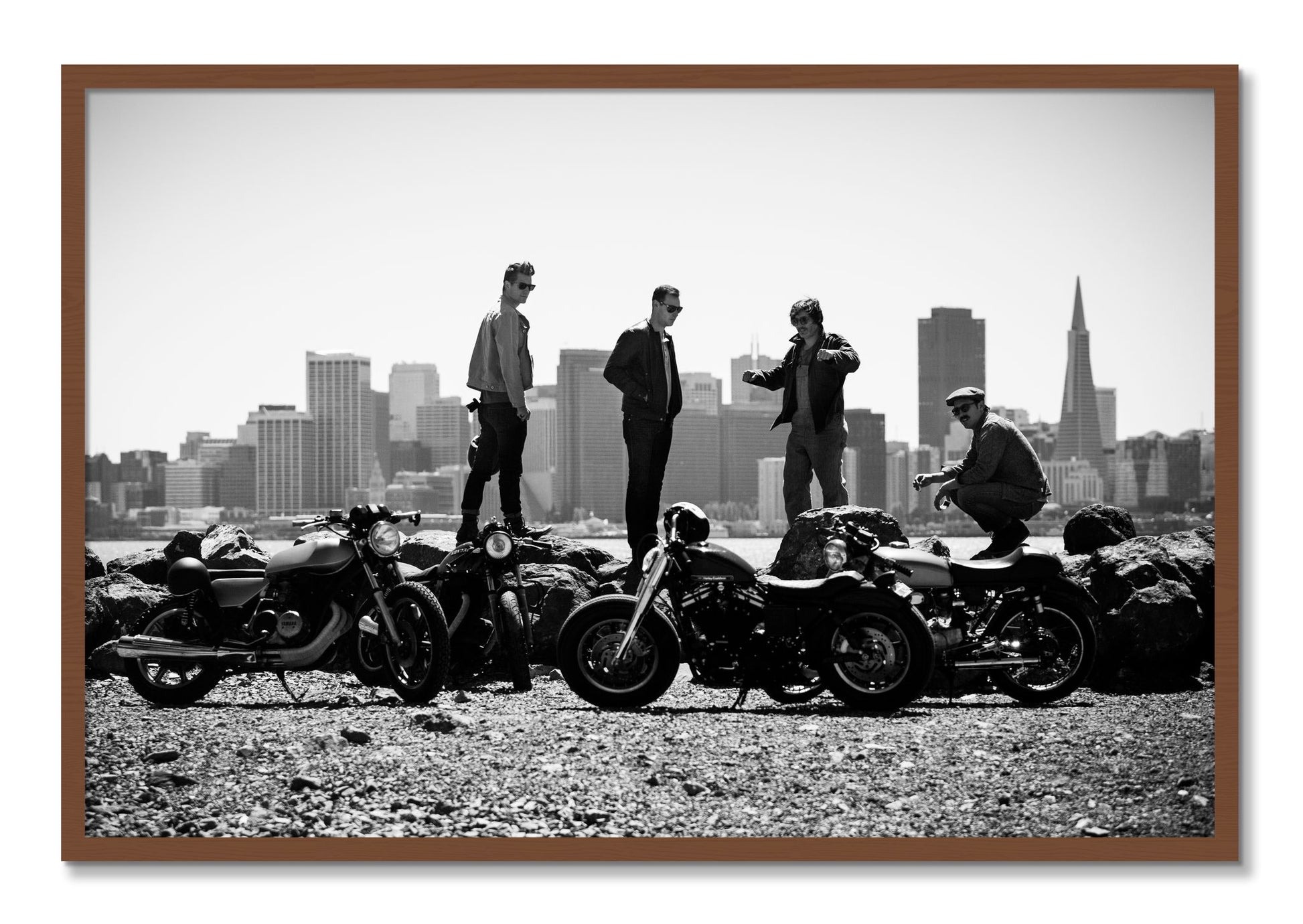 Framed photograph of The Love For Riding by Dylan Ozanich, Walnut frame, Full Bleed