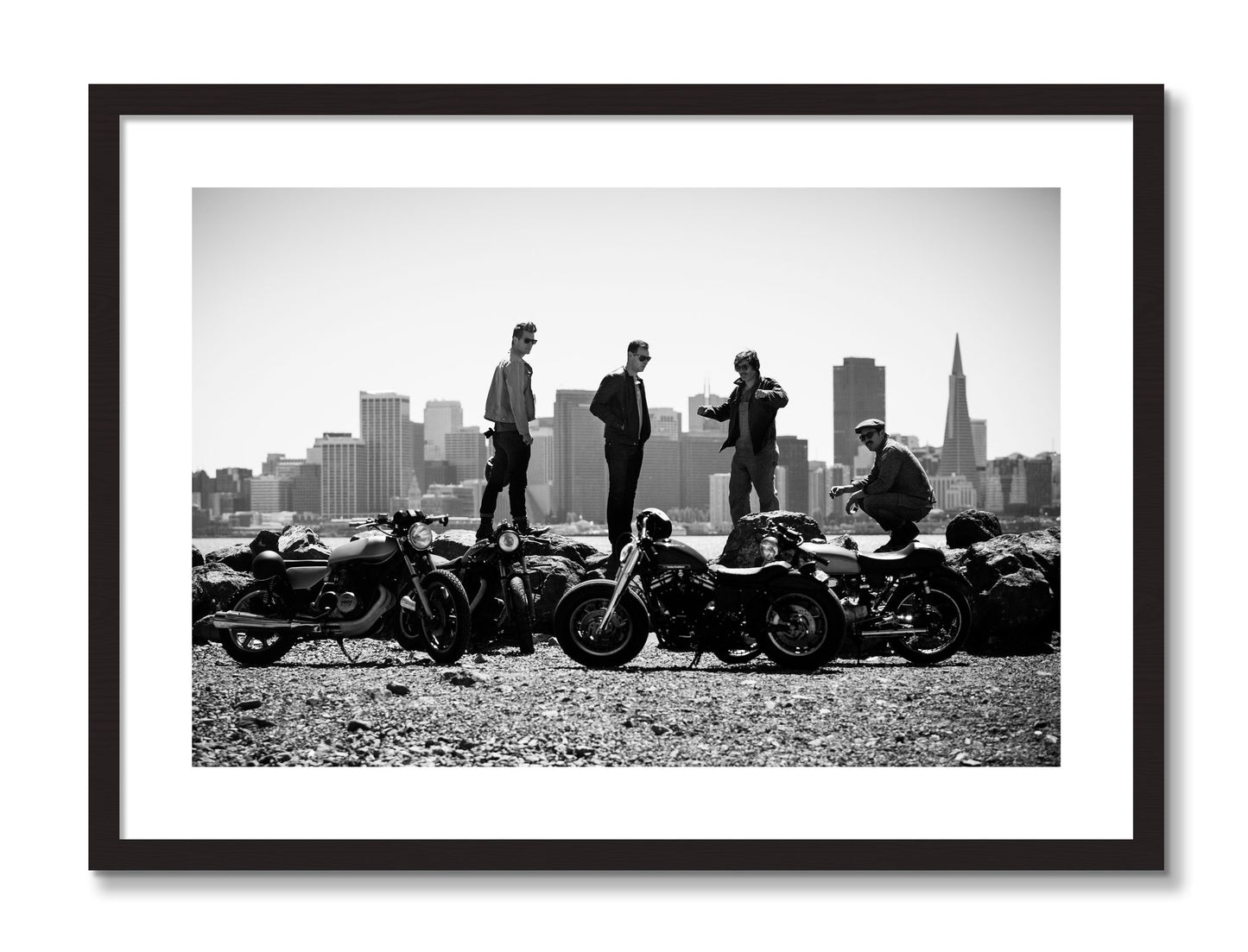 Framed photograph of The Love For Riding by Dylan Ozanich, Black frame, Borders