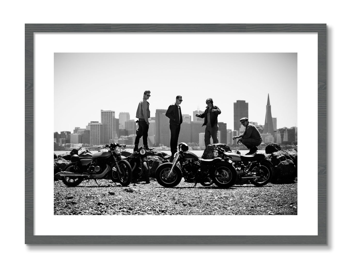 Framed photograph of The Love For Riding by Dylan Ozanich, Grey frame, Borders